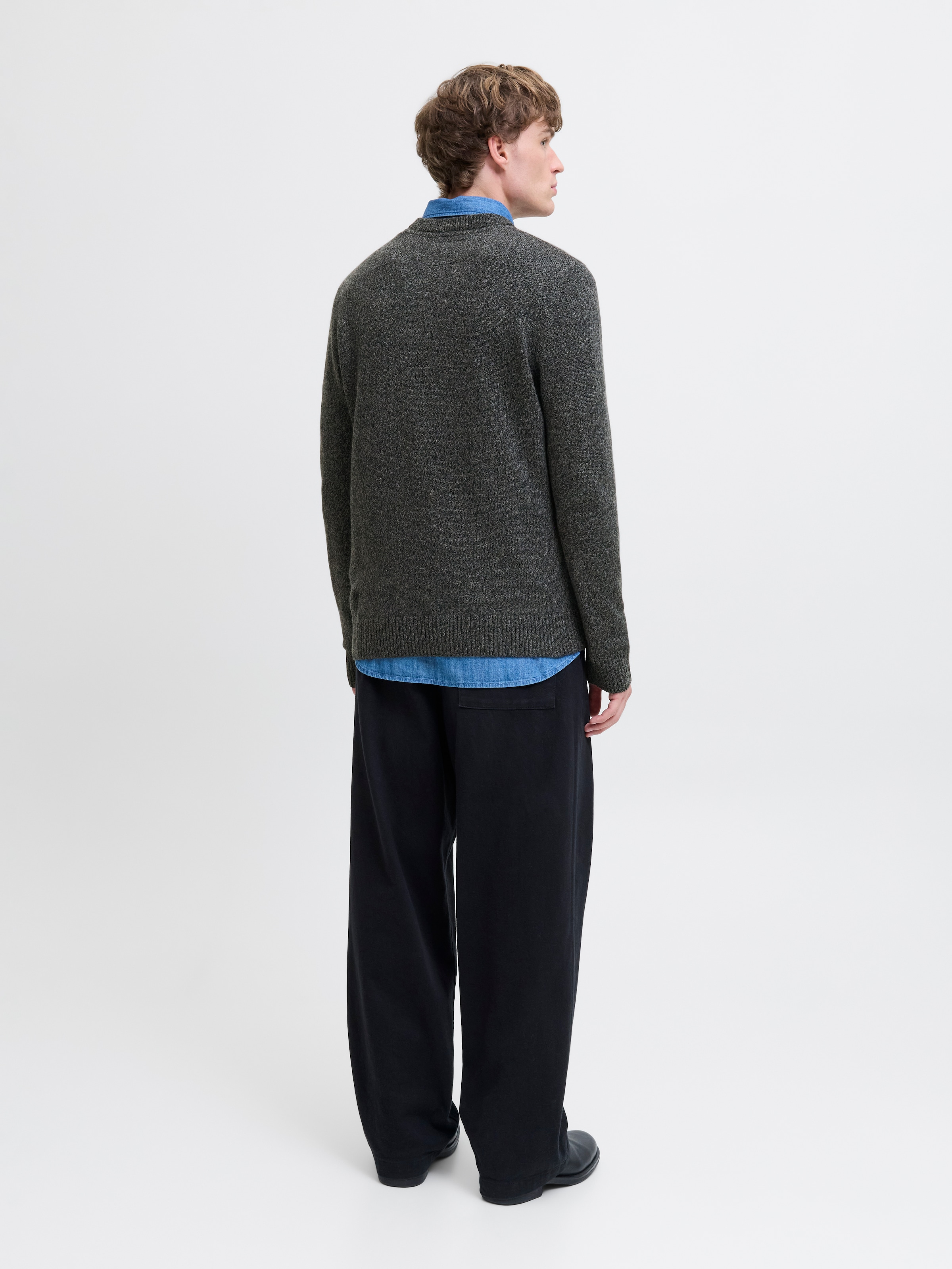Jack & Jones Rundhalspullover »JPRBLULAMBSWOOL KNIT CREW NECK«
