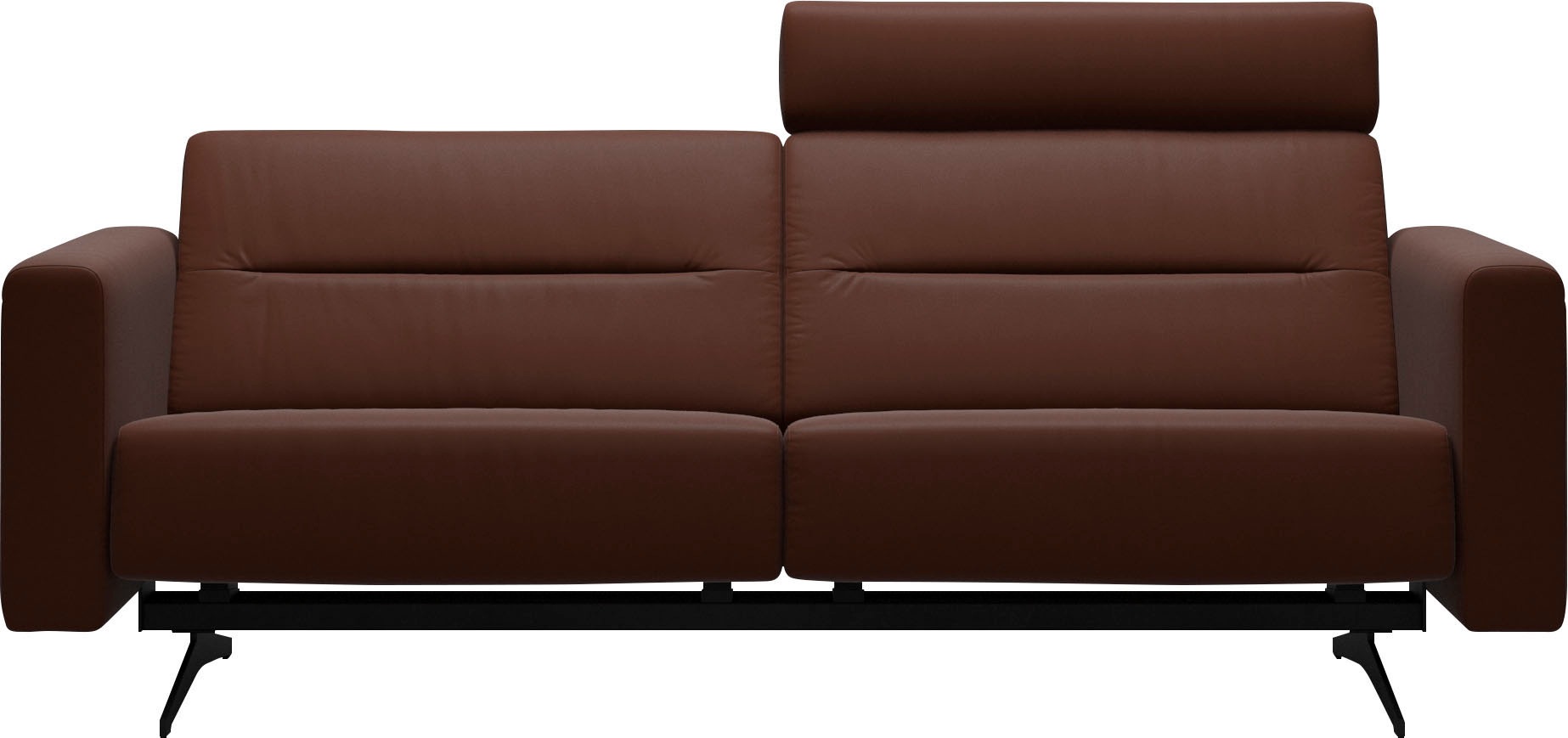 Stressless® 2,5-Sitzer »Stella«, mit Zwischennaht im Rücken, Armlehnen S2, Fuß Mattschwarz, Breite 215 cm