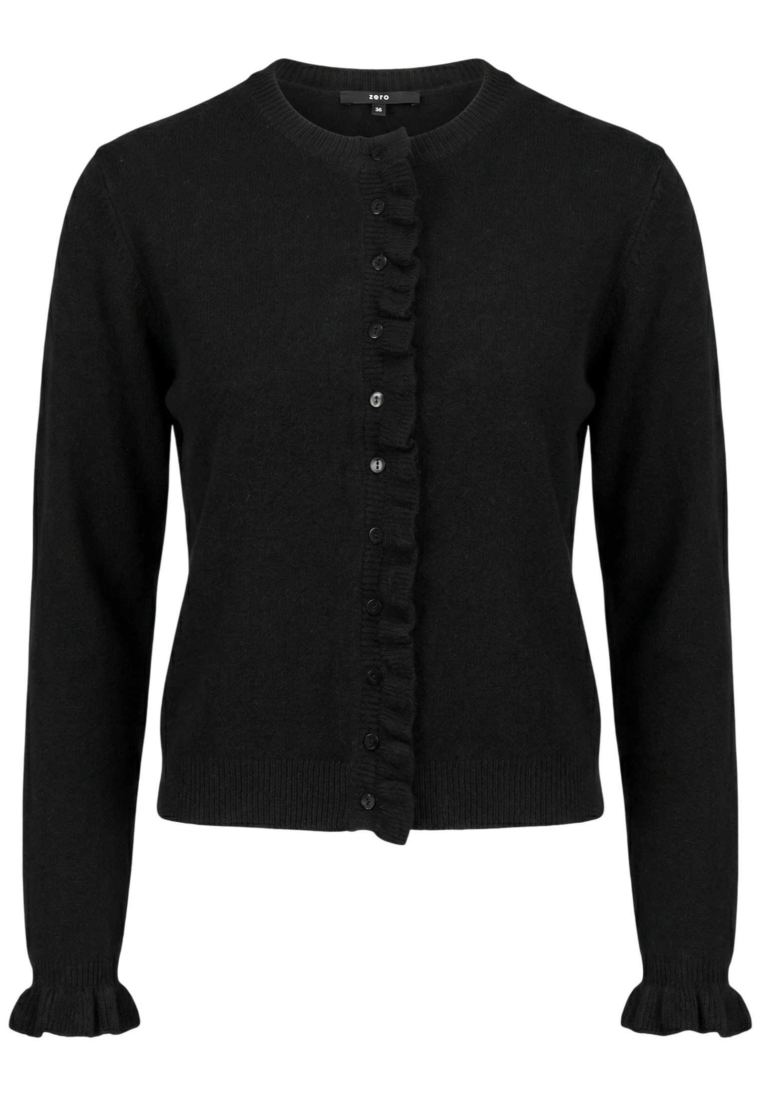 Zero Cardigan »Strick-Cardigan mit Rüschen«