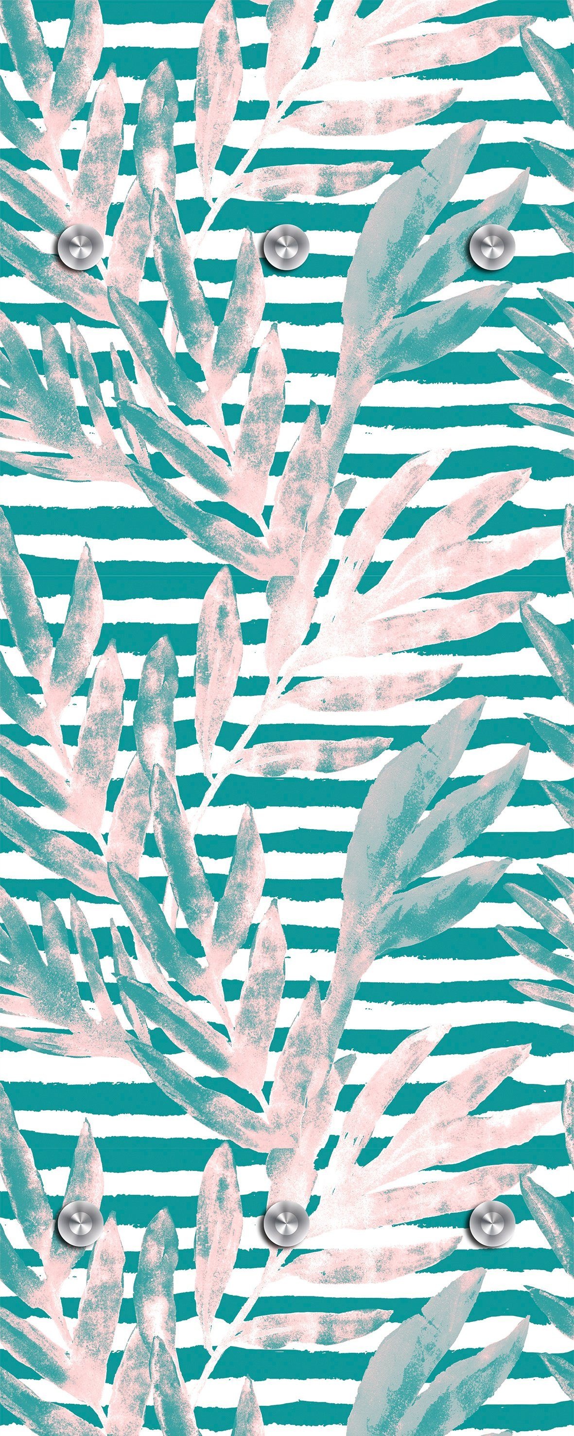 queence Garderobenleiste »Tropisch«, mit 6 Haken, 50 x 120 cm