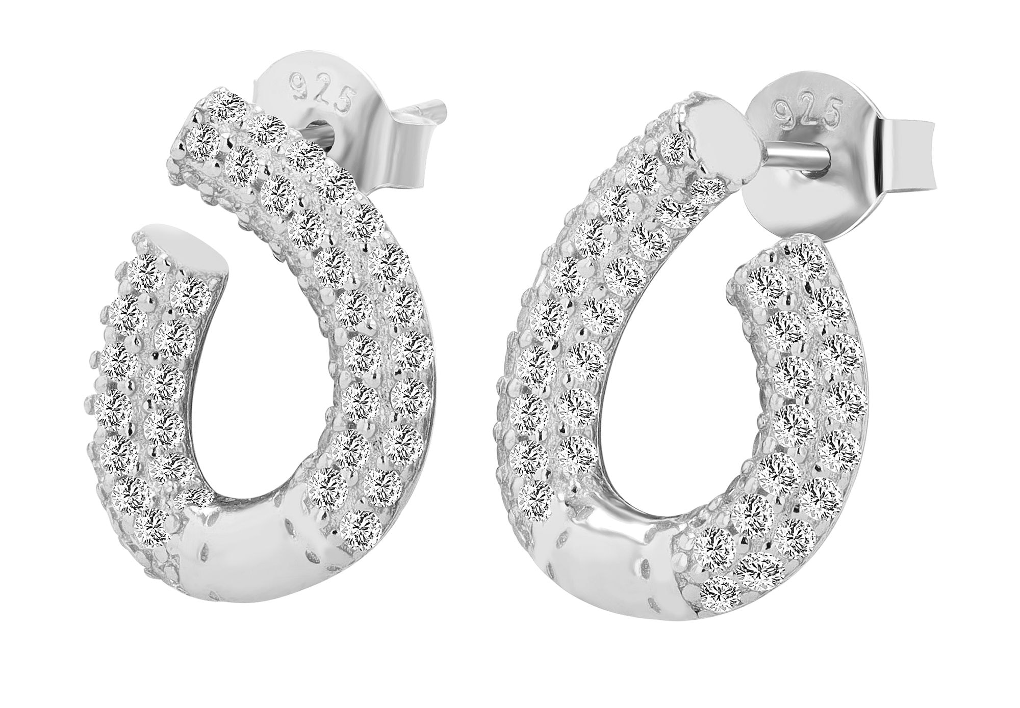 Adelia´s Paar Ohrstecker »Damen Ohrringe ¿ Ohrstecker aus 925 Silber«