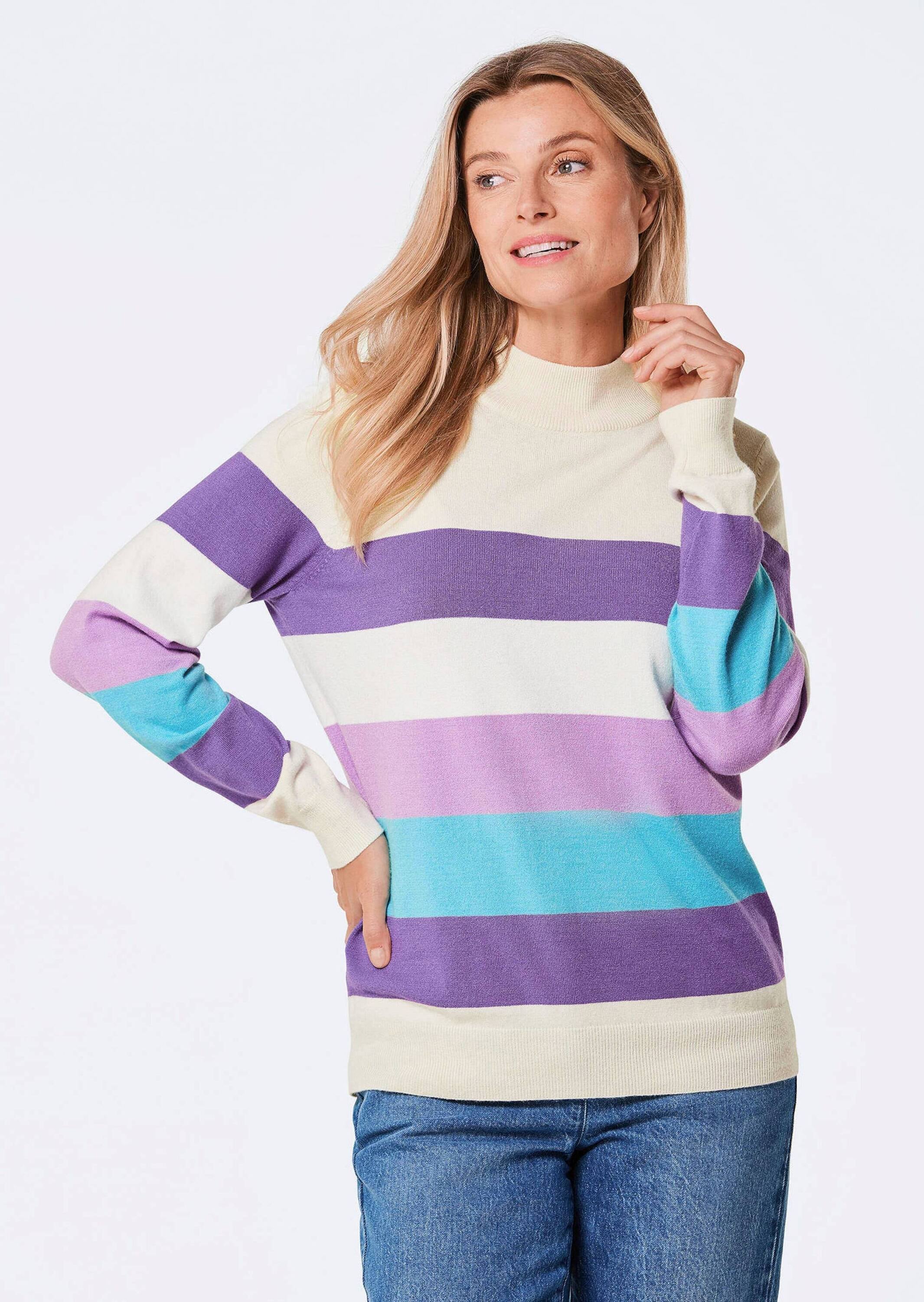 GOLDNER Rundhalspullover »Kurzgröße Strickpullover«