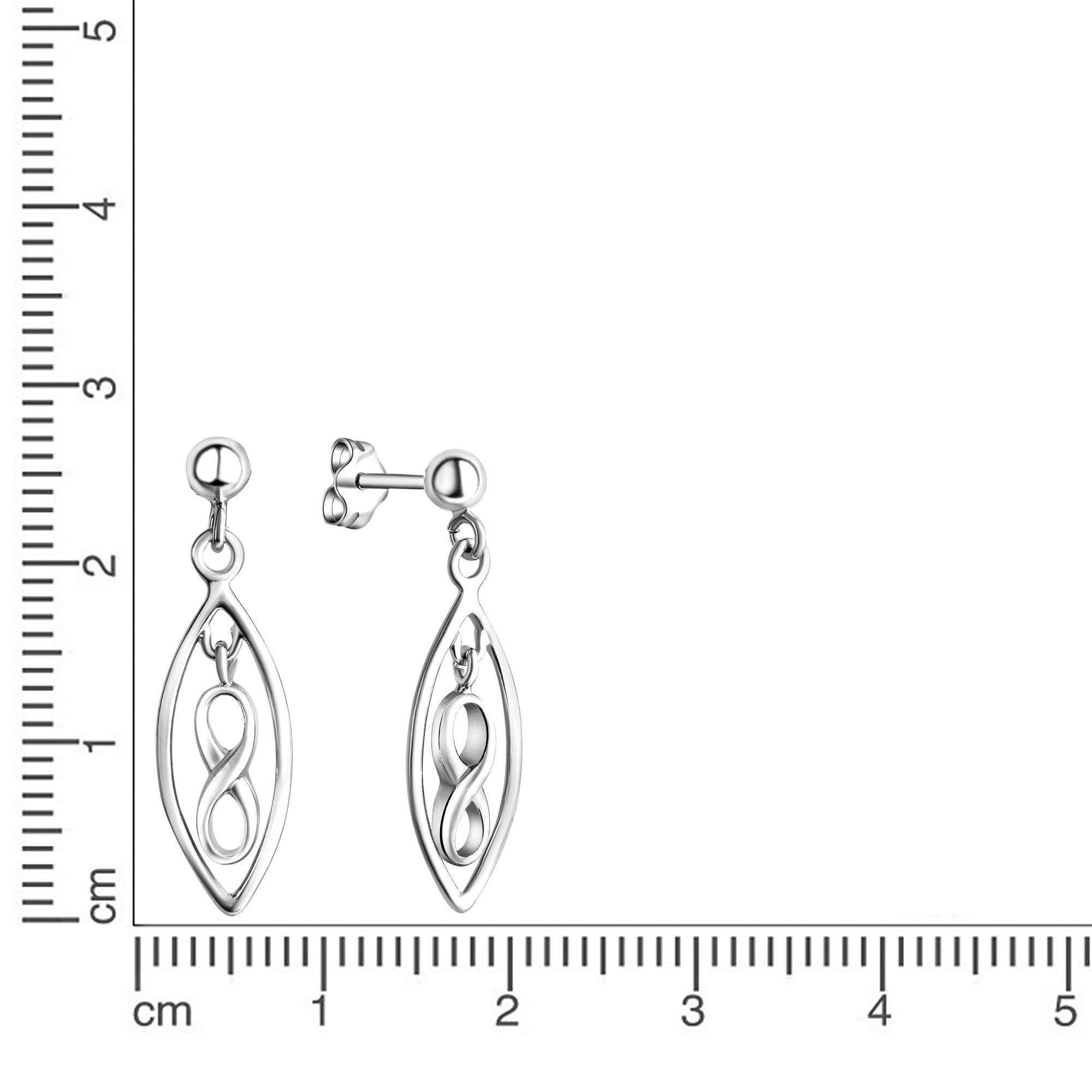 Firetti Paar Ohrstecker »Schmuck Geschenk Silber 925 Ohrringe Infinity Unendlichkeitsschleife«