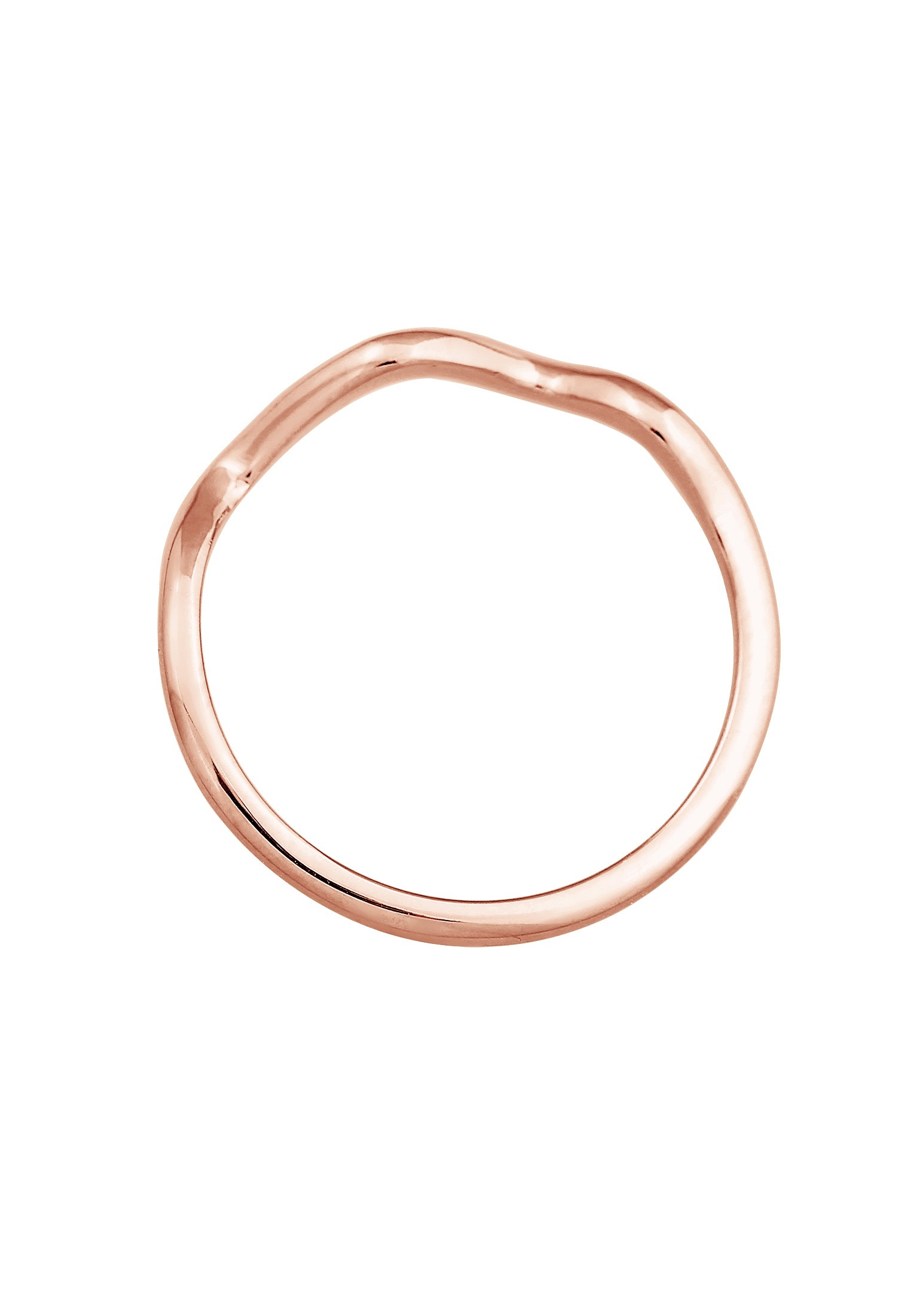 Elli Silberring »Ring Wellen Minimal Geo Trend 925 Silber«