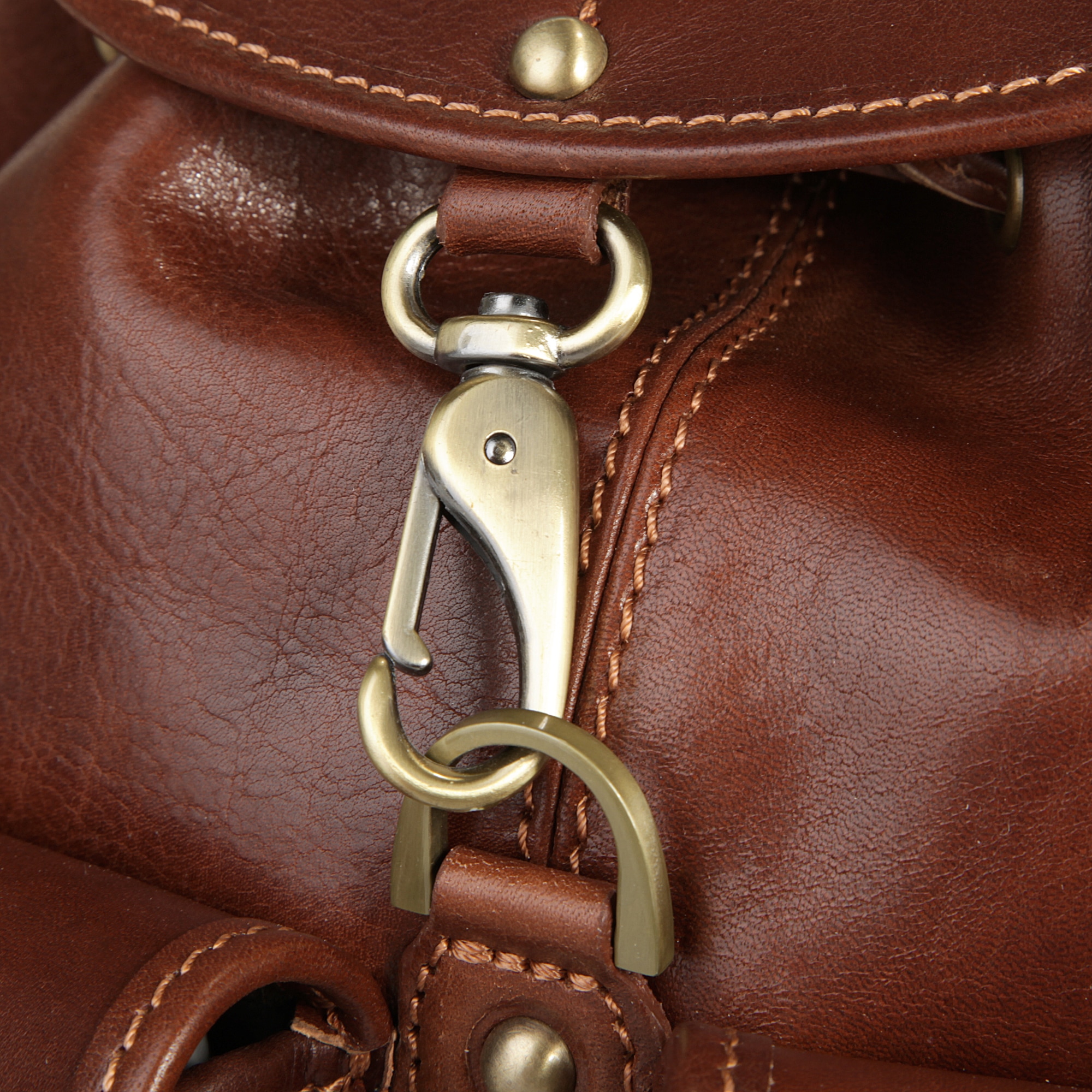 Piké Tagesrucksack, echt Leder, Made in Italy