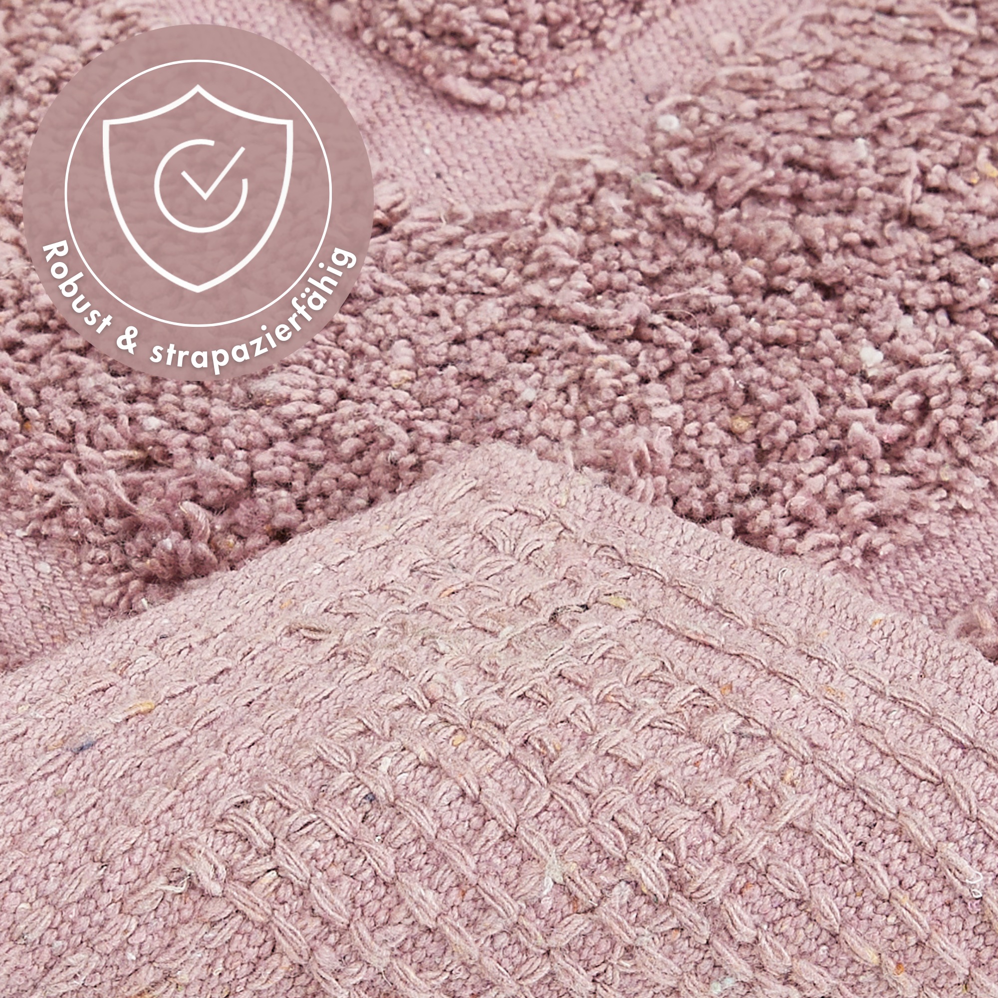 Andiamo Badematte »Havanna, 50x80 cm« Höhe 7,5 mm fußbodenheizungsgeeignet | schnell trocknend Badteppich, Uni Farben, Hoch-Tief Effekt, verschiedene Designs