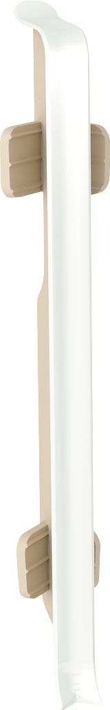 Arbiton Sockelleisten-Innenecke »VIGO 80«, (Set, 4 St., 4 Stück), Uni Weiß, 100% dekorgetreu