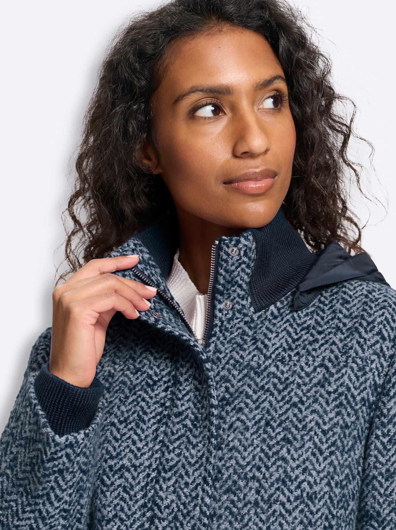 heine Langjacke mit Kapuze
