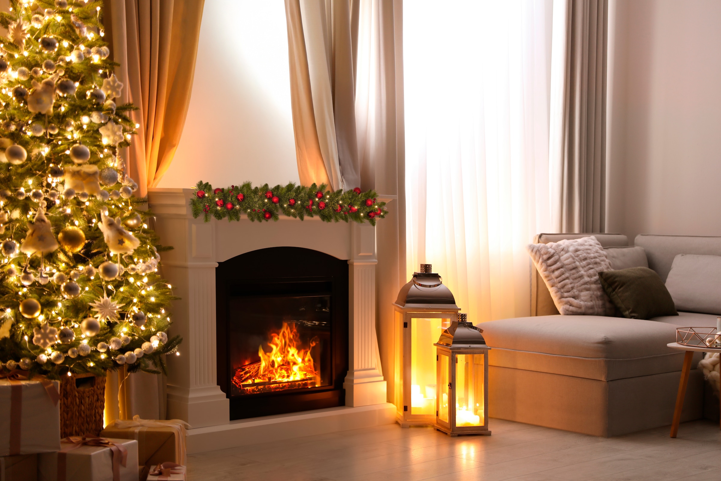 näve LED-Girlande »Noel« Batteriefach mit Ein- / Ausschalter, inkl. Timer (6on/18off)