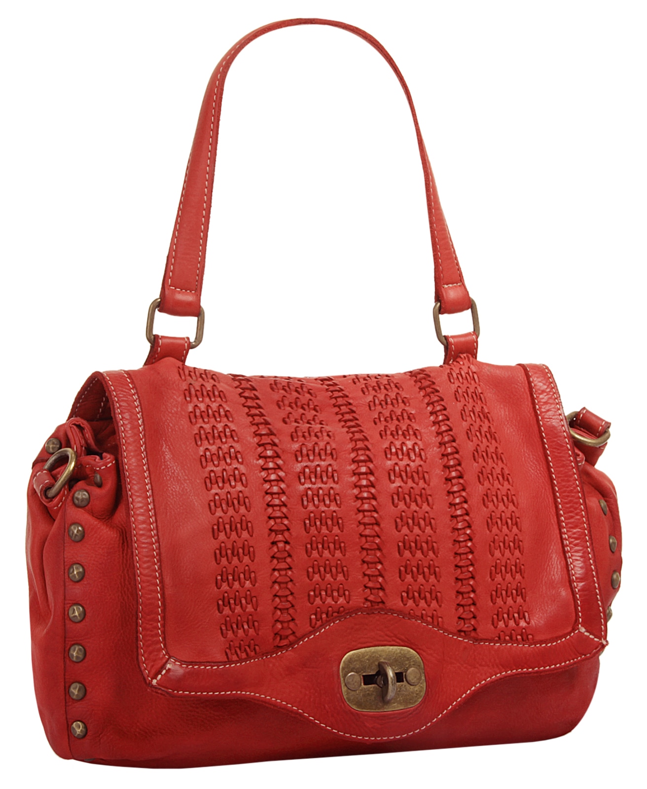 Samantha Look Henkeltasche, echt Leder, Made in Italy