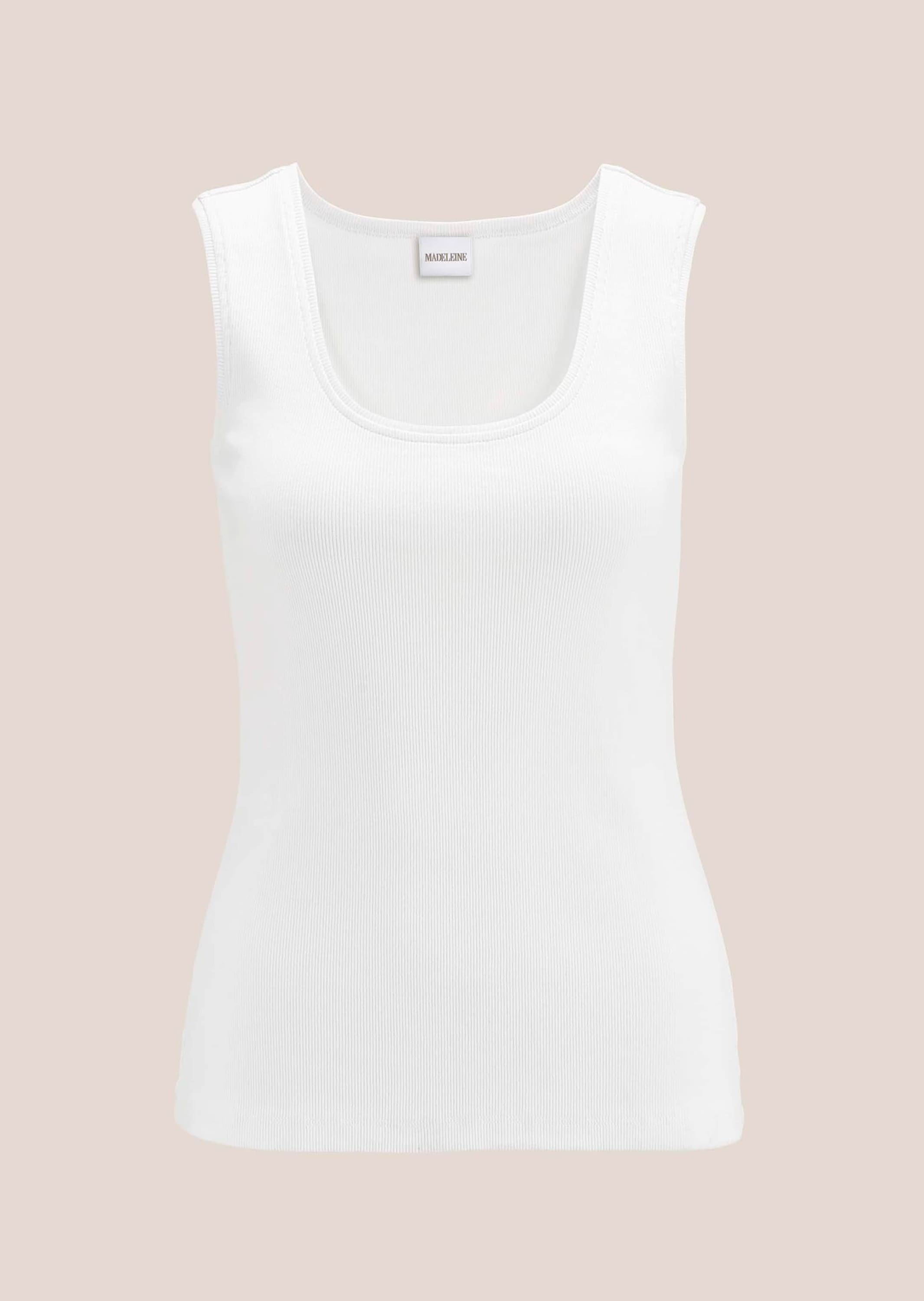 MADELEINE Trägertop »Tanktop Ärmelloses Rippen-Top«