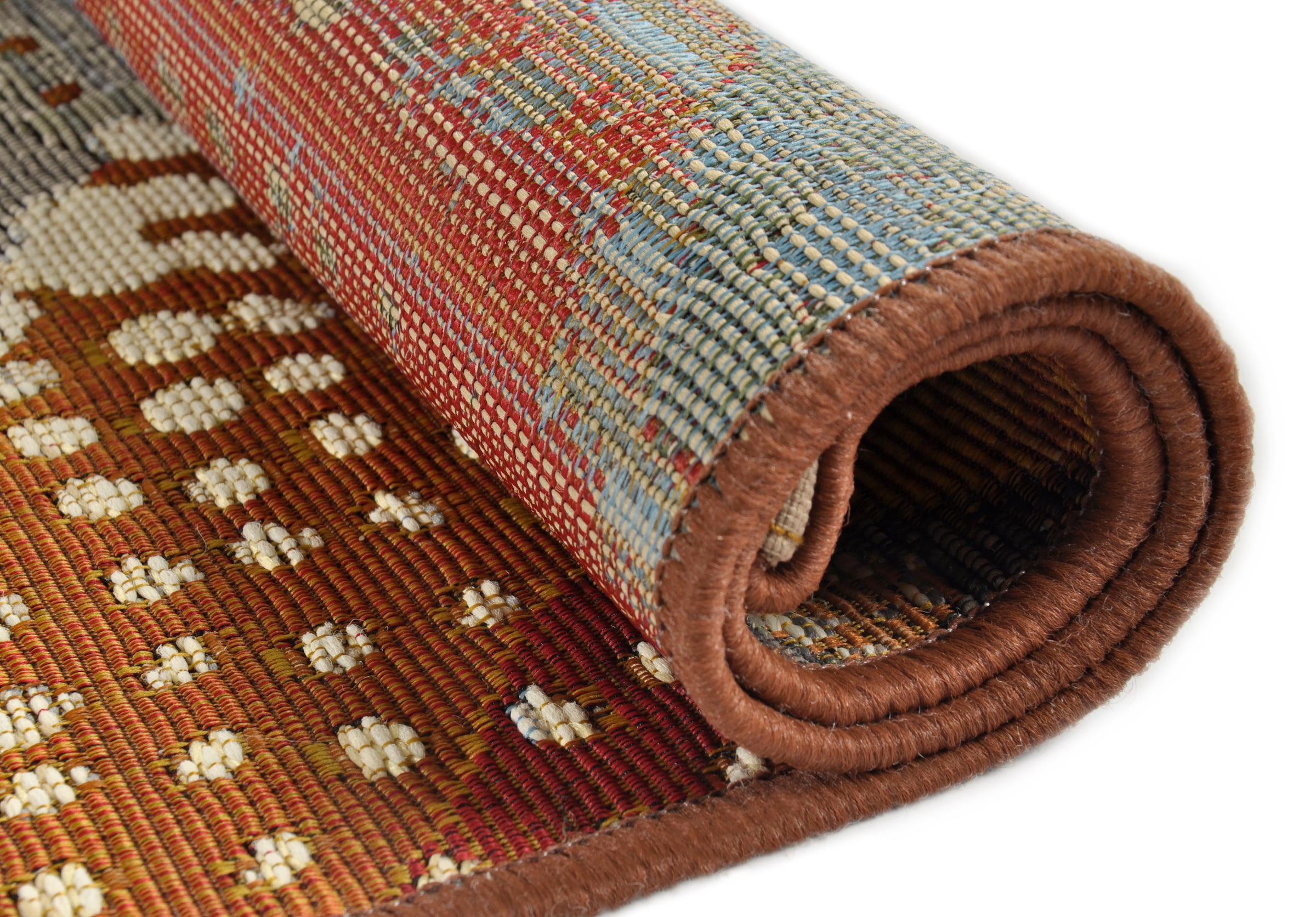 Gino Falcone Teppich »Outdoor-Africa 35« rechteckig 5 mm Höhe Flachgewebe, In- und Outdoor geeignet, Wohnzimmer