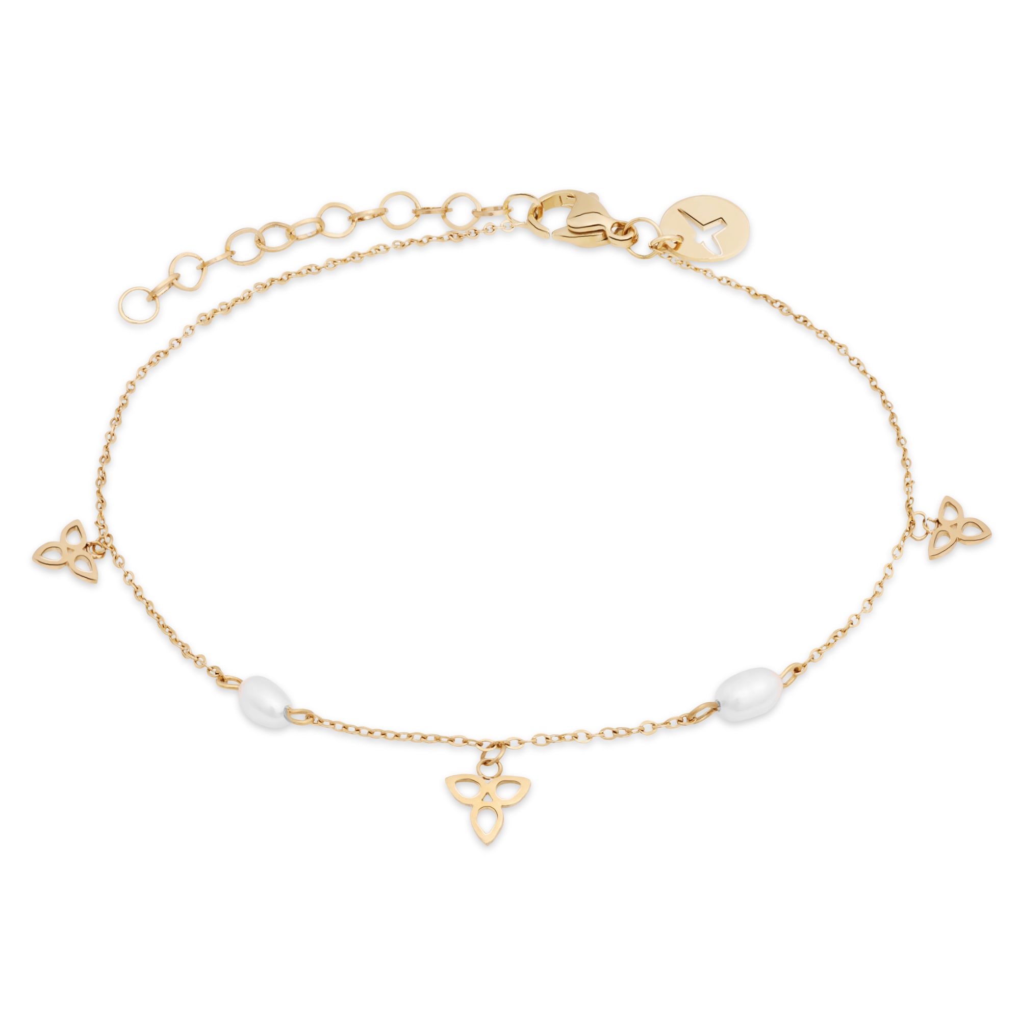 Tamaris Armband »Schmuck Geschenk Edelstahl Armkette« mit Zirkonia (synth.) - mit Kunststoffperle