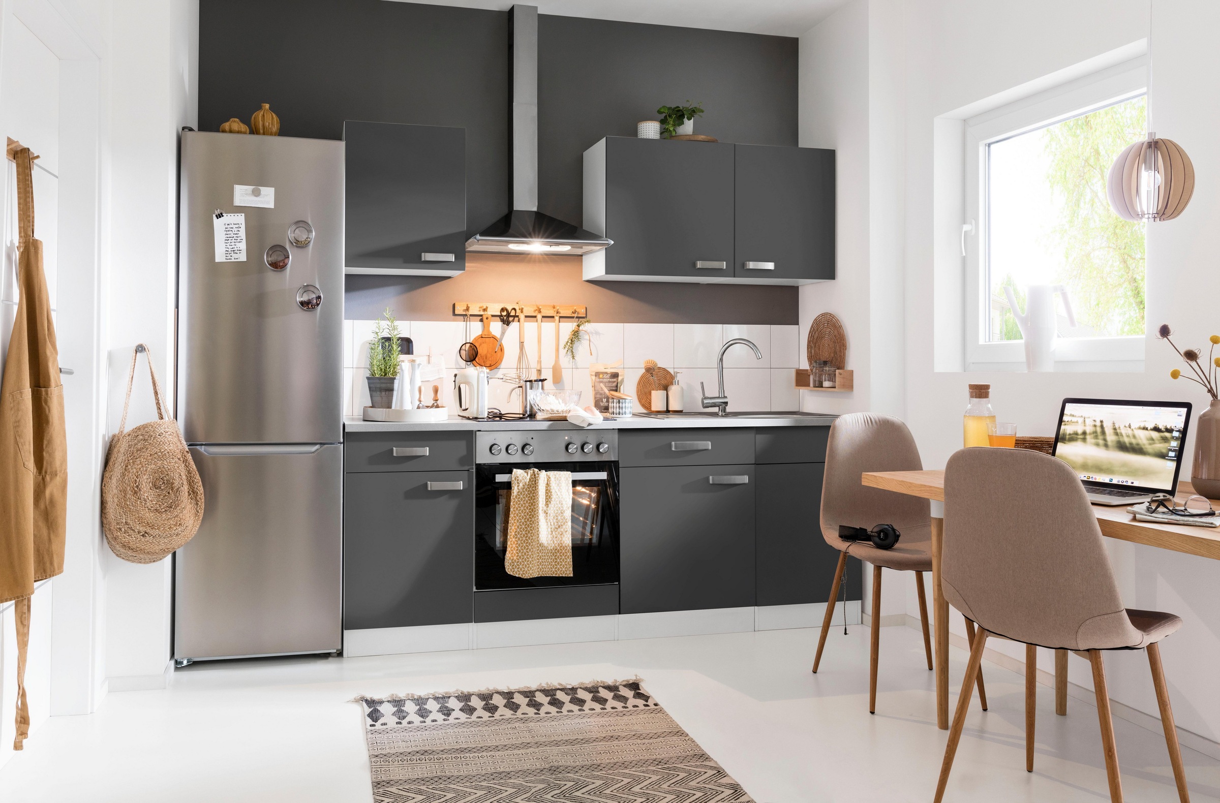 wiho Küchen Küchenzeile »Husum«, mit E-Geräten, Breite 220 cm online bei  OTTO