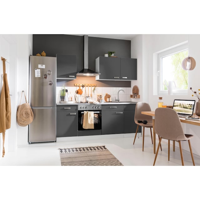 wiho Küchen Küchenzeile »Husum«, mit E-Geräten, Breite 220 cm online bei  OTTO