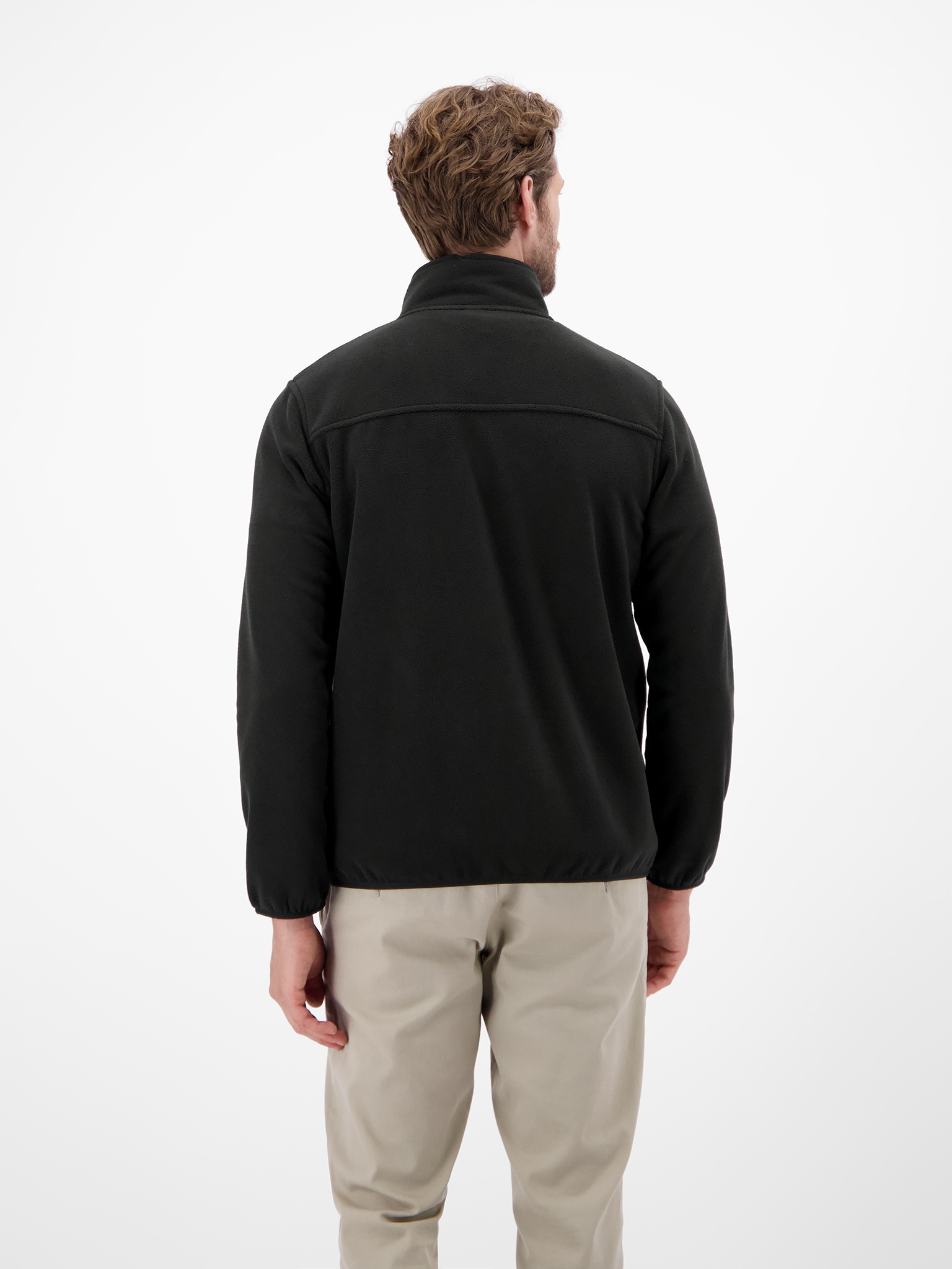 LERROS Sweatjacke, Polarfleece-Jacke mit Reißverschluss