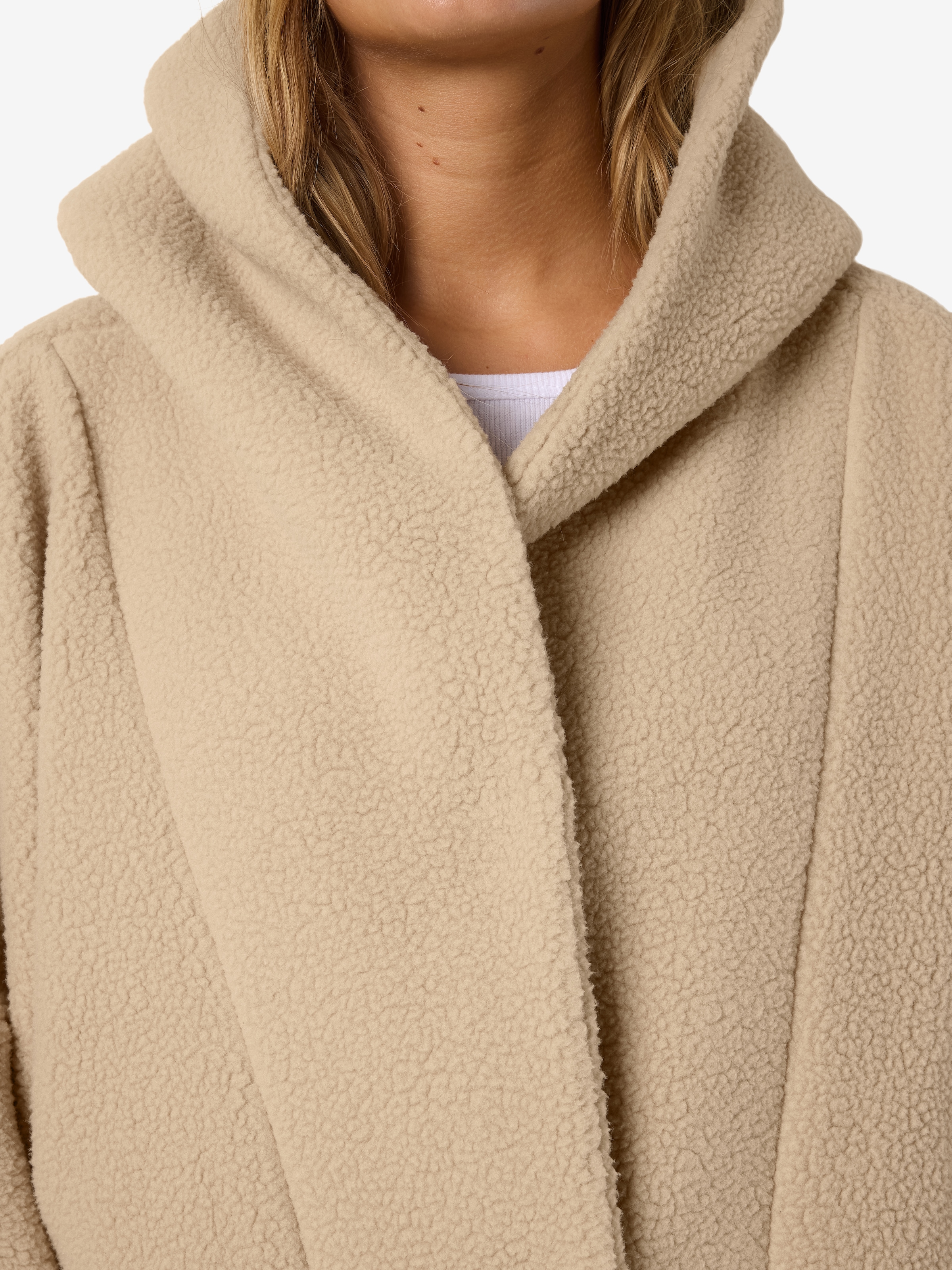 Noisy may Kapuzensweatjacke »NMCOZY L/S LONG SHACKET W HOOD JRS NOOS«