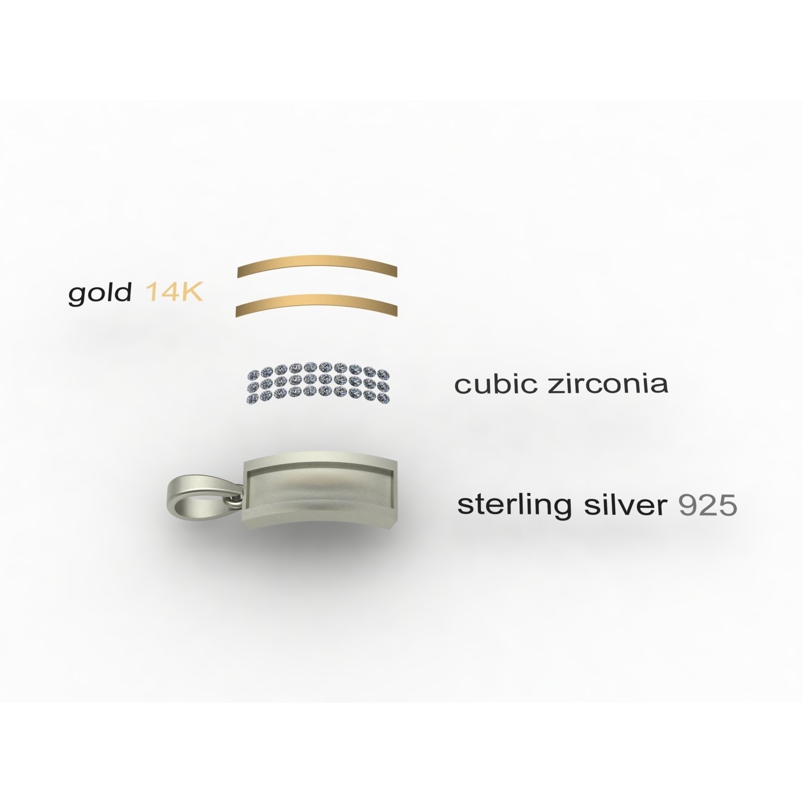 OSTSEE-SCHMUCK Kette mit Anhänger »- Christina - Silber 925/000 & Gold 585/000 - Schmuckstein«
