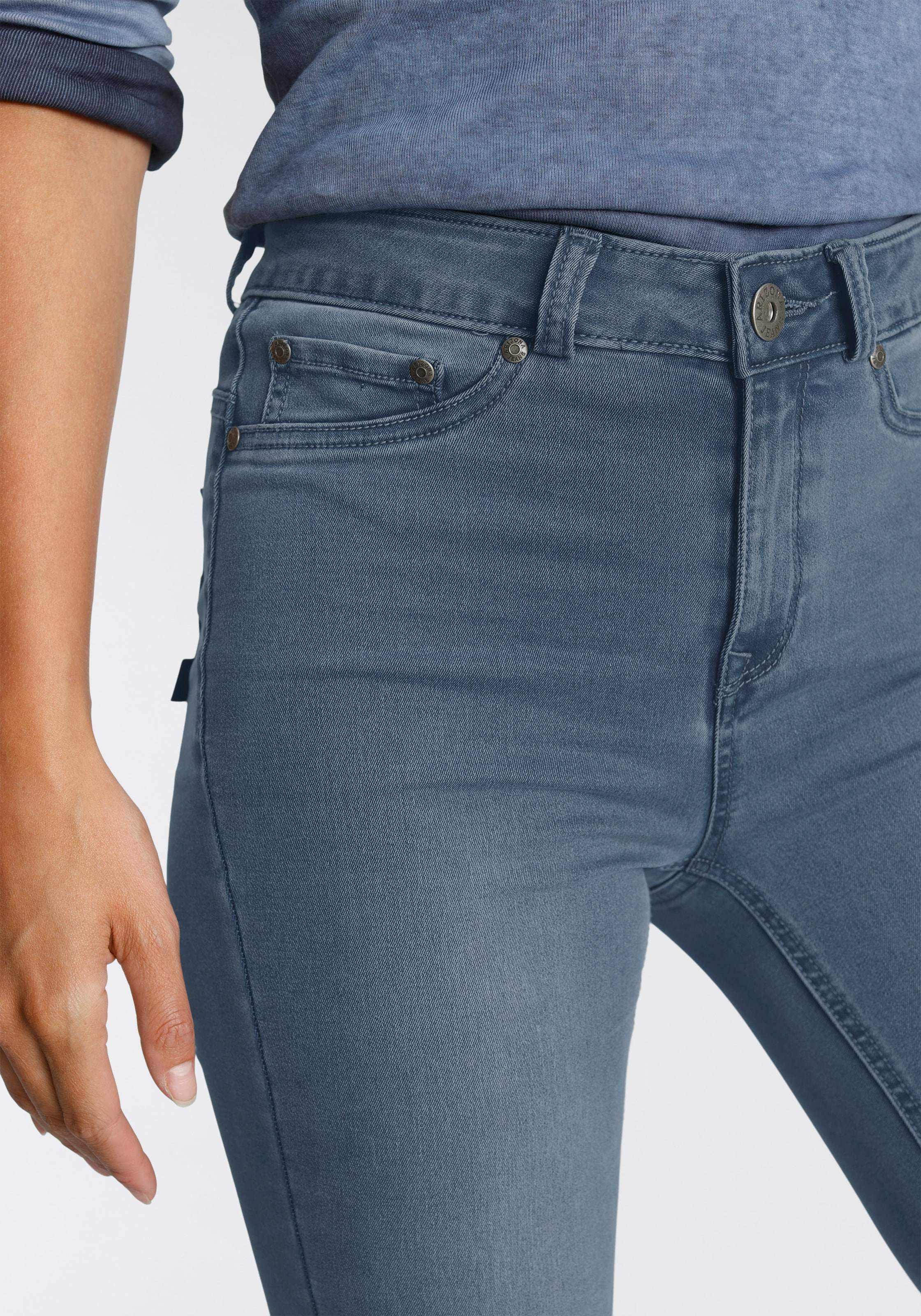 Arizona Bootcut-Jeans »Ultra OTTOversand Waist Stretch«, High Shapingnähten bei mit