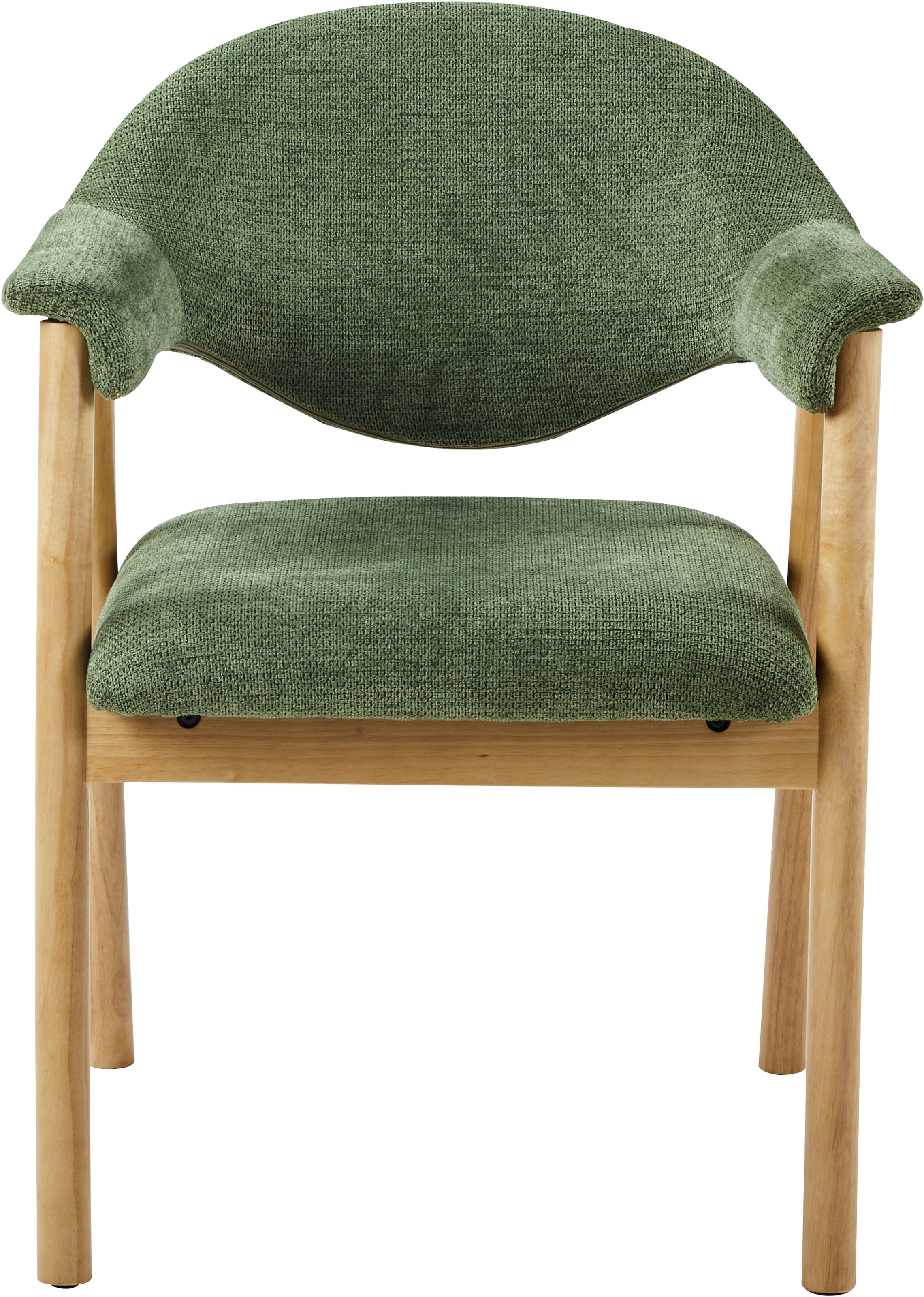 OTTO home Esszimmerstuhl »TEXAS« (Set) 2 Stk.XL Breite, Massivholzgestell, Ausschnitt im Rücken, Armlehnen