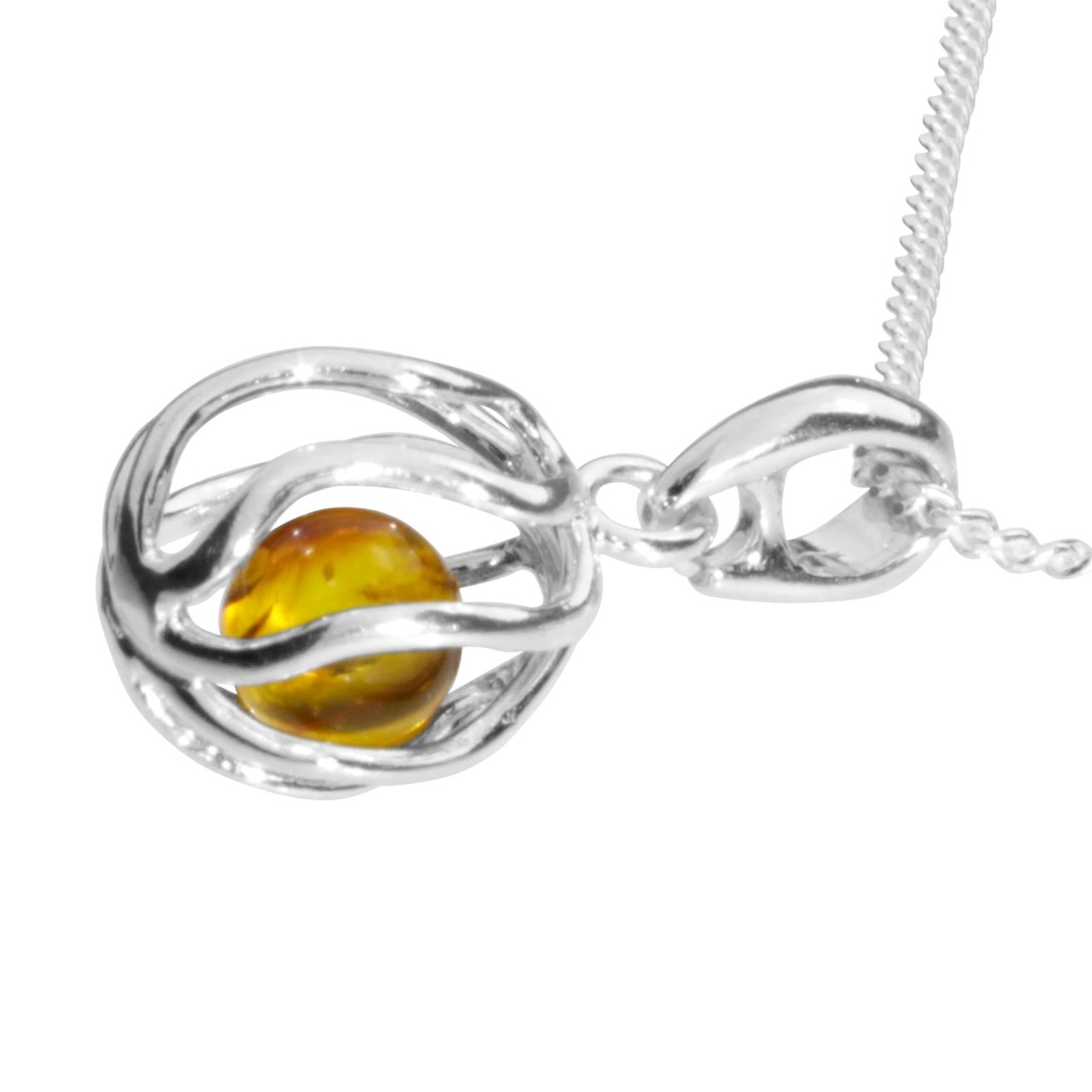 OSTSEE-SCHMUCK Kette mit Anhänger »- Sinja - Silber 925/000 - Bernstein«