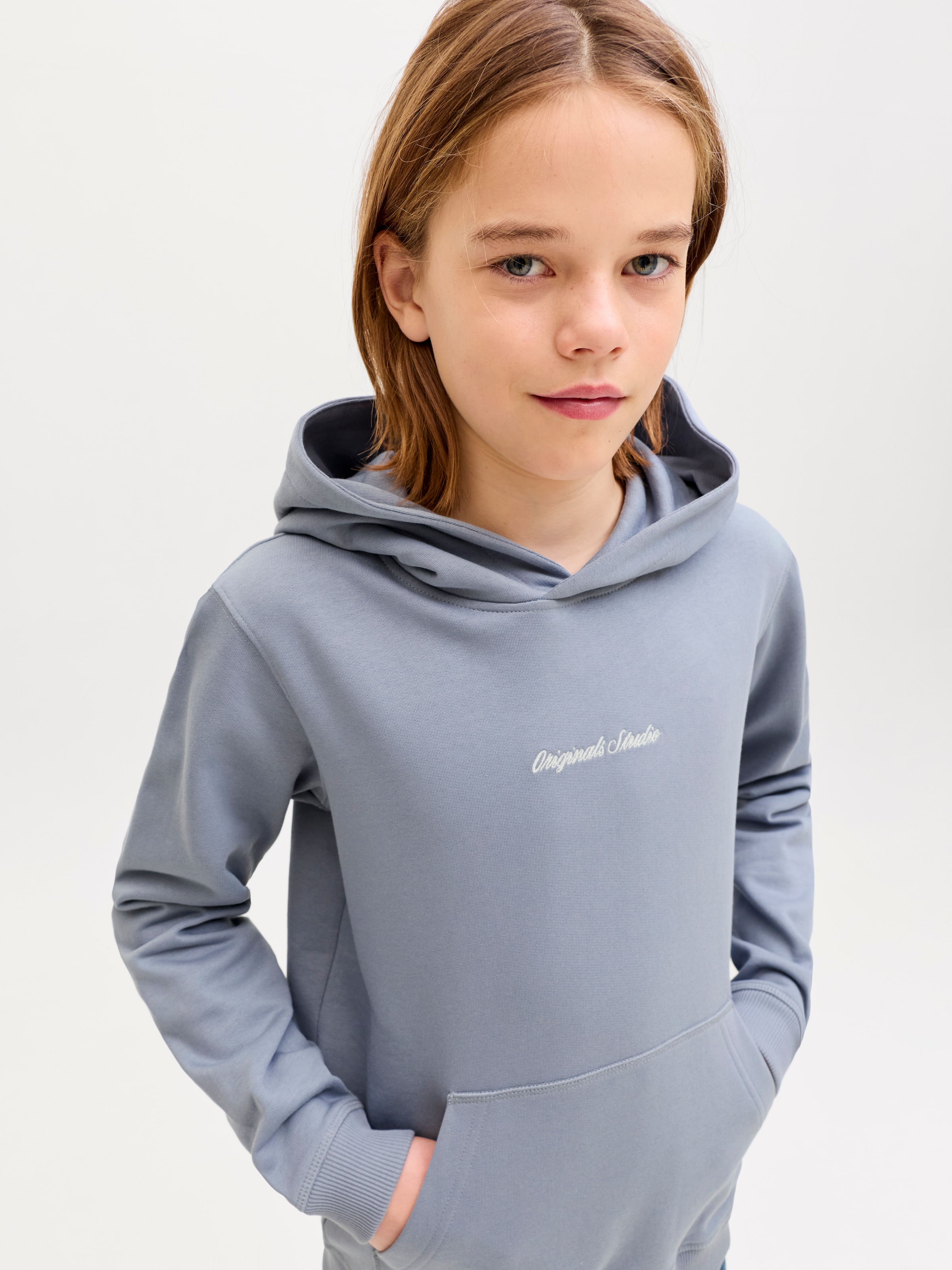 Jack & Jones Junior Kapuzensweatshirt »JORNORREBRO EMB SWEAT HOOD NOOS JNR«
