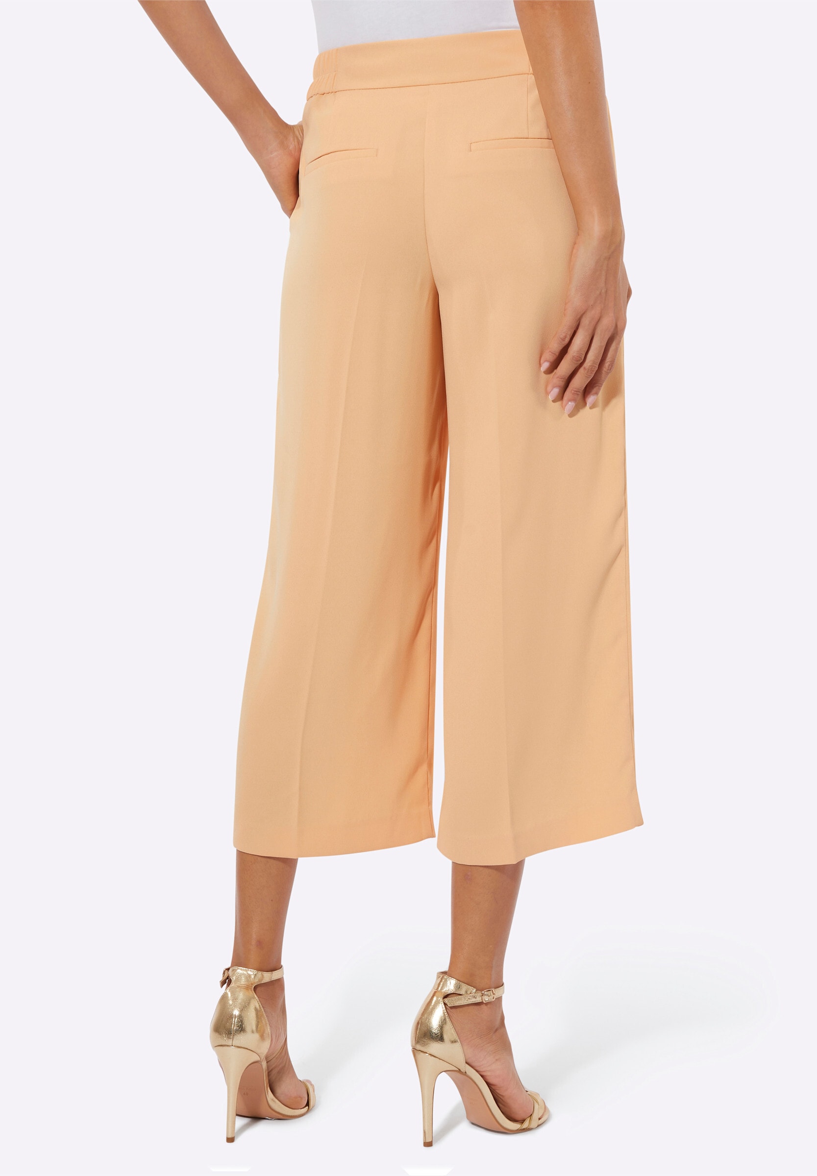 creation L Stoffhose »Culotte Hose mit Zierleisten hinten«