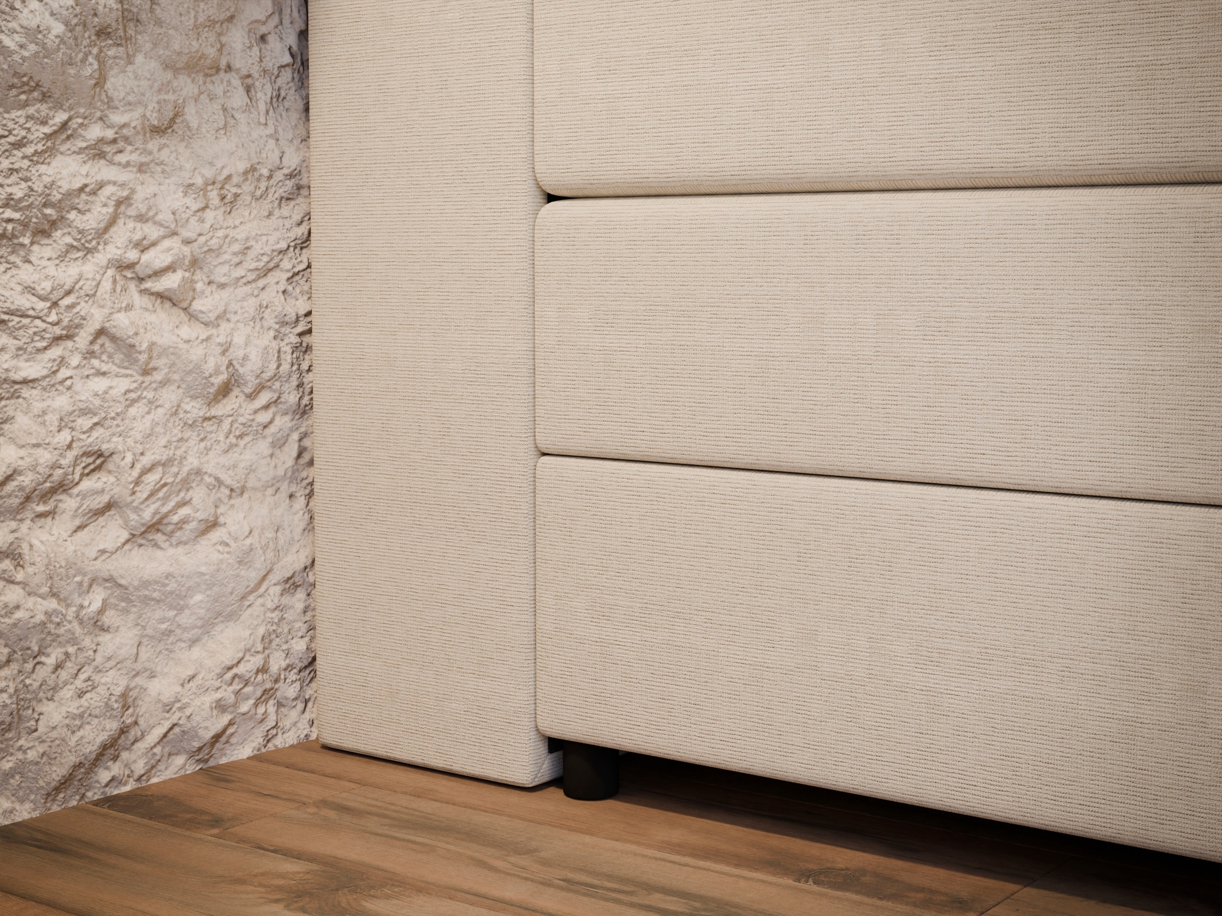 FORTE Boxspringbett »Pillows mit Bettkasten, erhältlich in den Breiten 140, 160 & 180cm« in verschiedenen Farben erhältlich