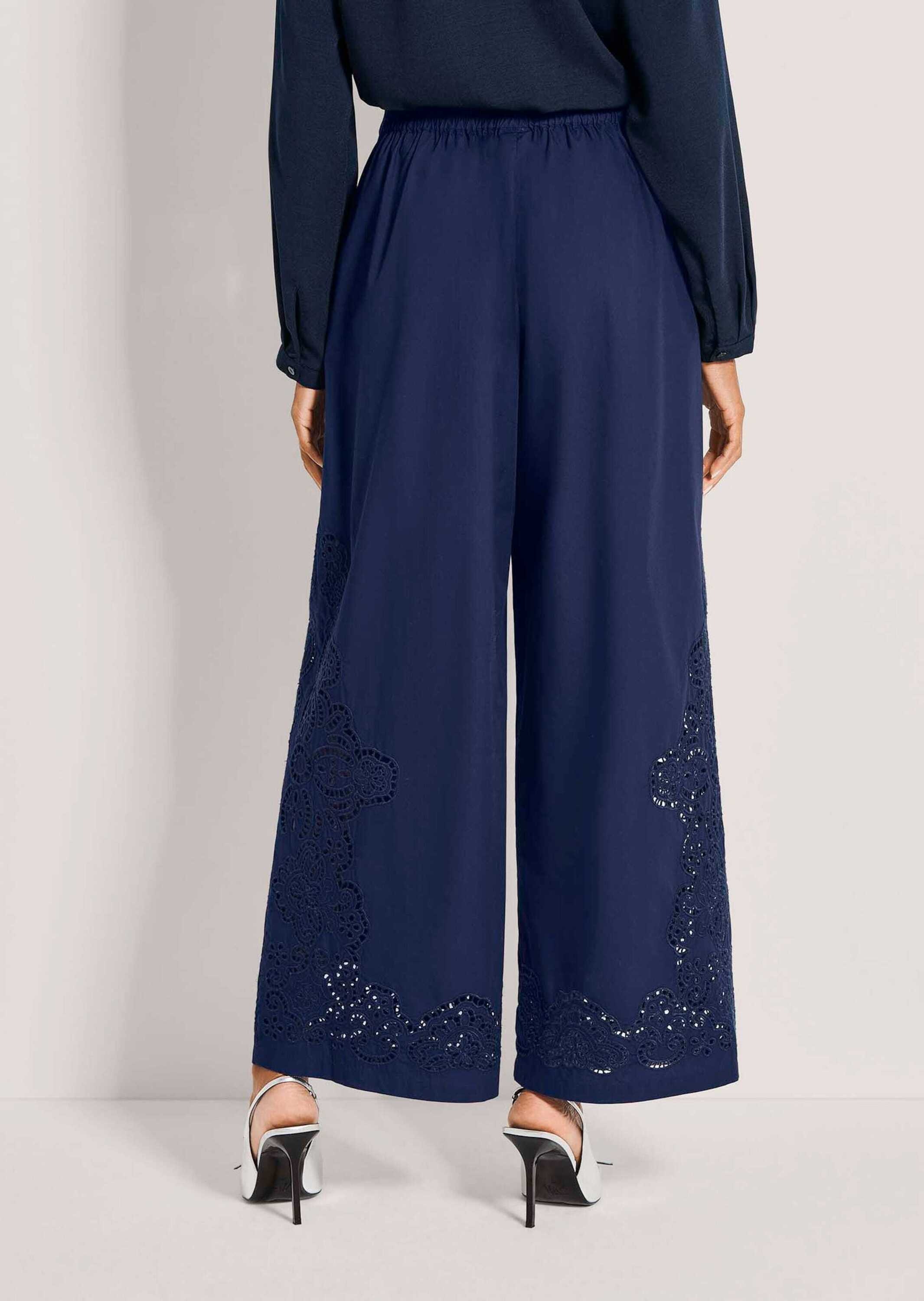 MADELEINE Culotte »Culotte Sommerhose mit Lochstickerei«  Weite Hose mit Lochstickerei