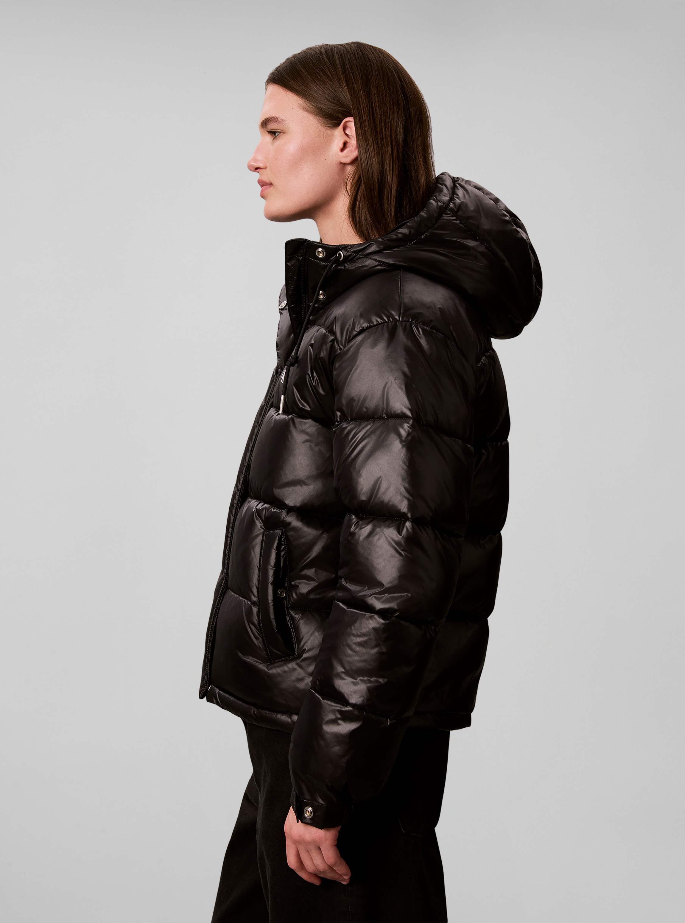 Calvin Klein Jeans Steppjacke »SHINE CLASSIC PUFFER« mit Kapuze Regular fit mit Kapuze