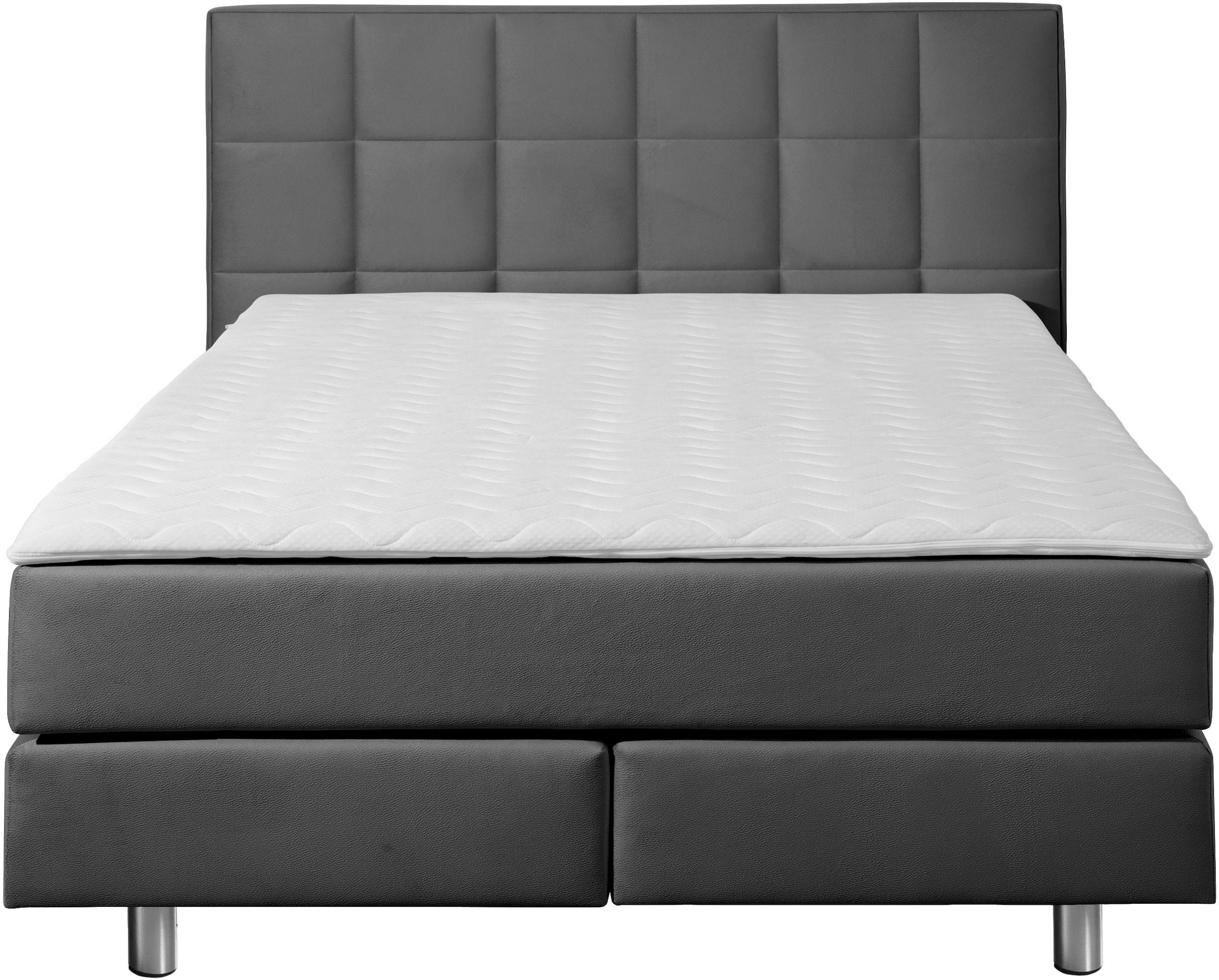 INOSIGN Boxspringbett »Loomis« inkl. Topper, wahlweise in H2, H3 oder H4 erhältlich