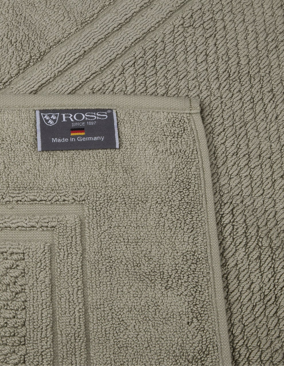 ROSS Duschmatte »Unifond« Höhe 1 mm fußbodenheizungsgeeignet | strapazierfähig Uni mit Bordüre, Badezimmerteppich, waschbar