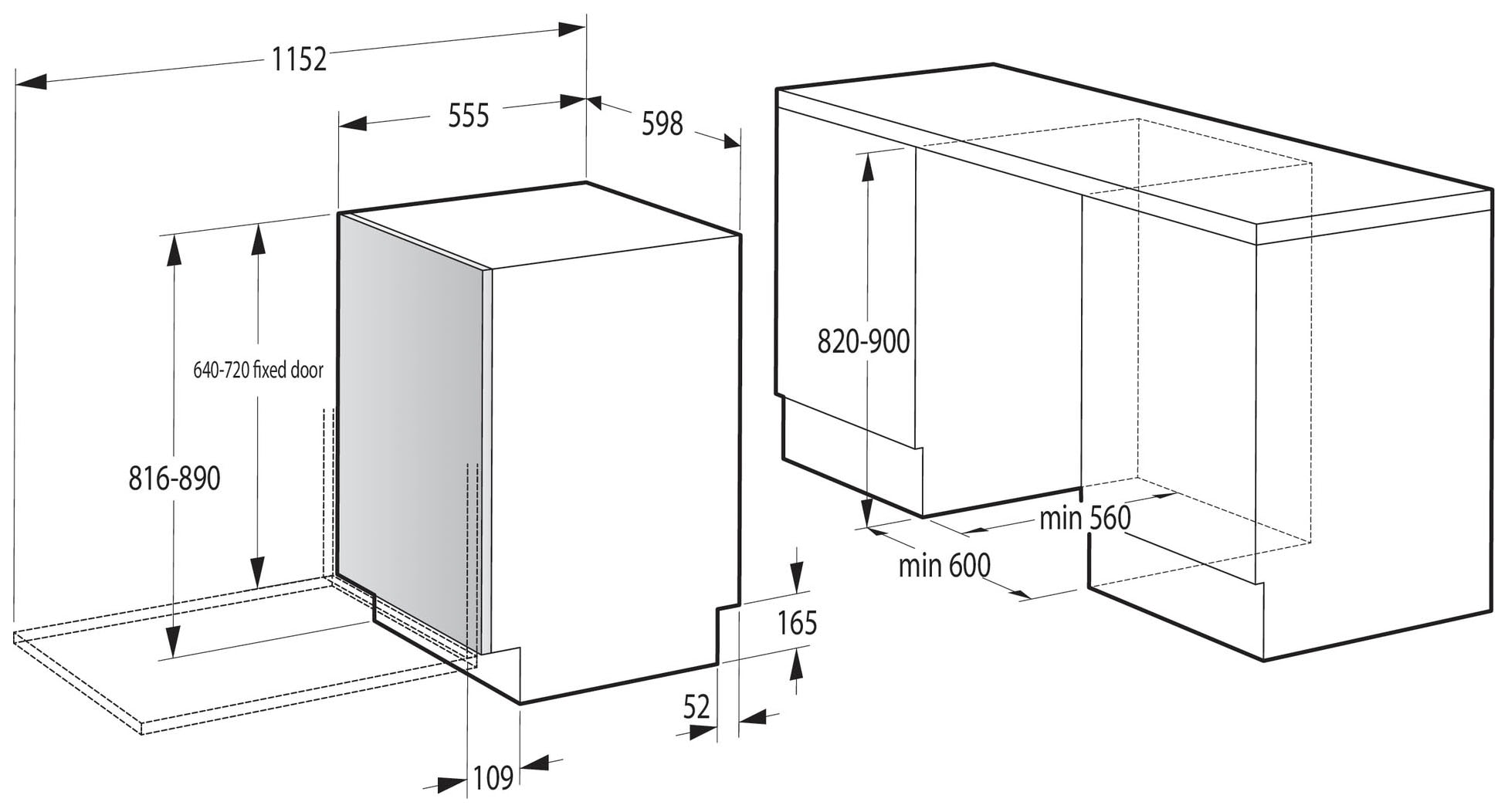 GORENJE Standgeschirrspüler, GS620C10W, 14 Maßgedecke