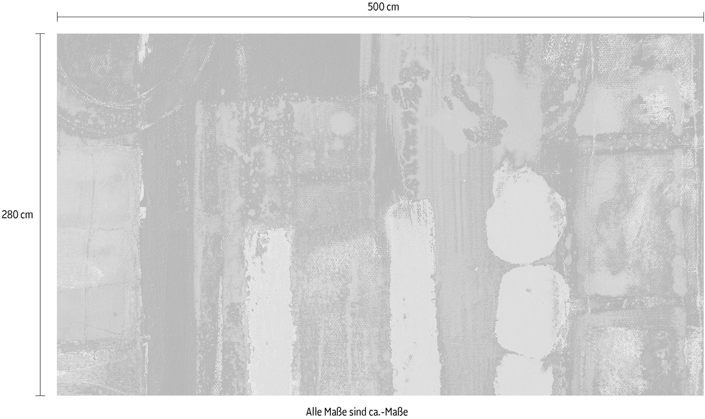 Komar Vliestapete »Digitaldruck Vlies - Stems Blooming Blue - Größe 500 x 280 cm«, bedruckt, Wohnzimmer, Schlafzimmer