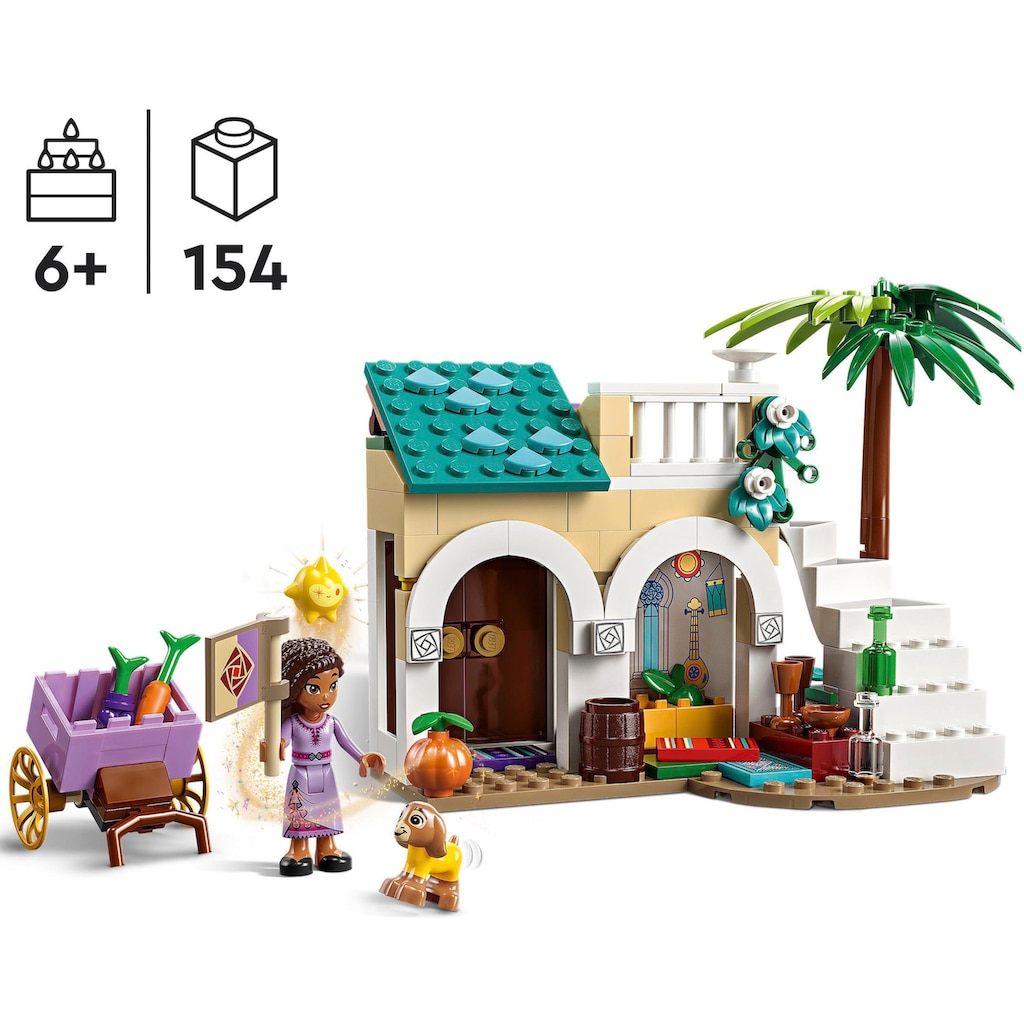 LEGO® Konstruktionsspielsteine »Asha in der Stadt Rosas (43223), LEGO® Disney«, (154 St.), Made in Europe