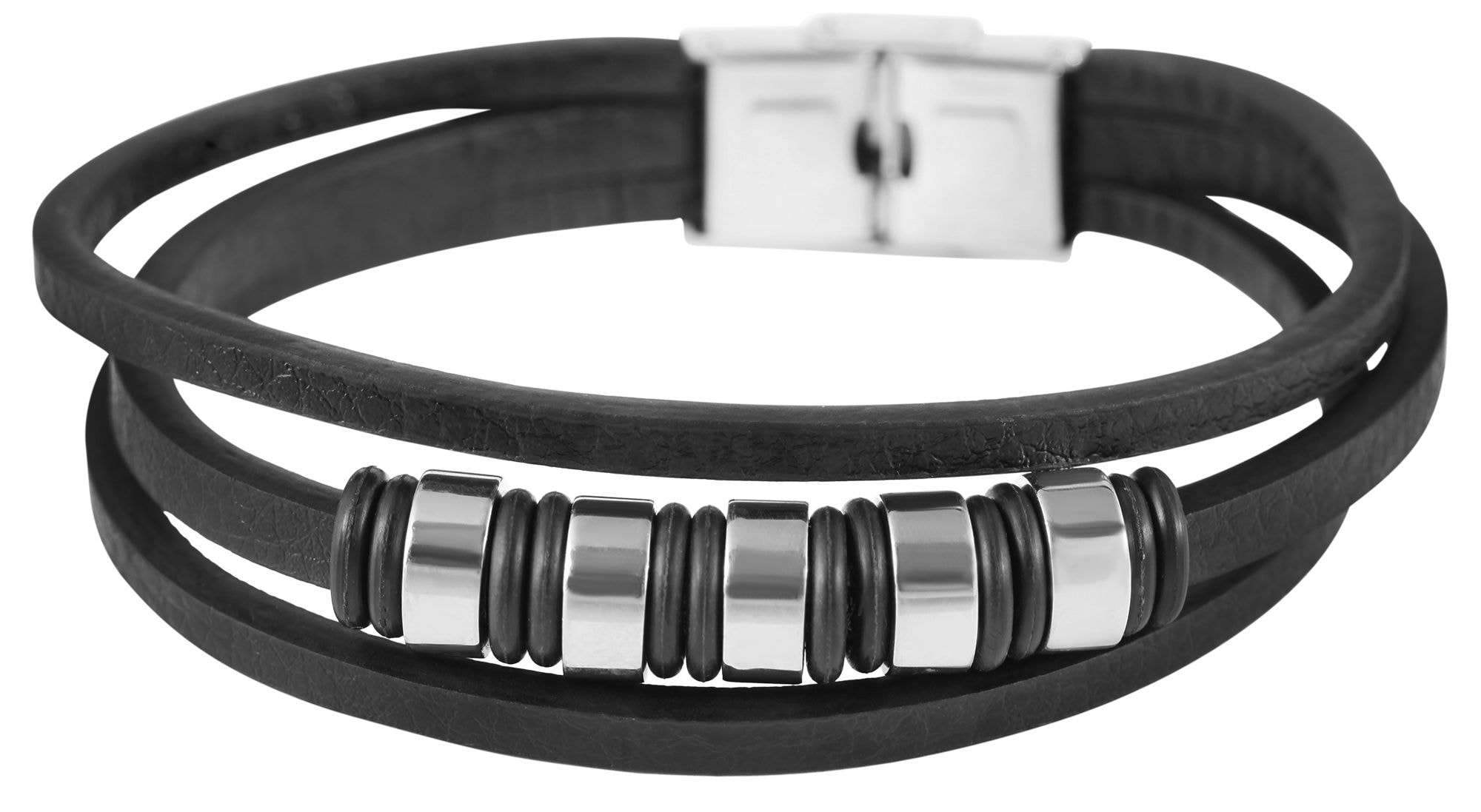 Adelia´s Armband »Unisex Armband aus Leder 21,5 cm«