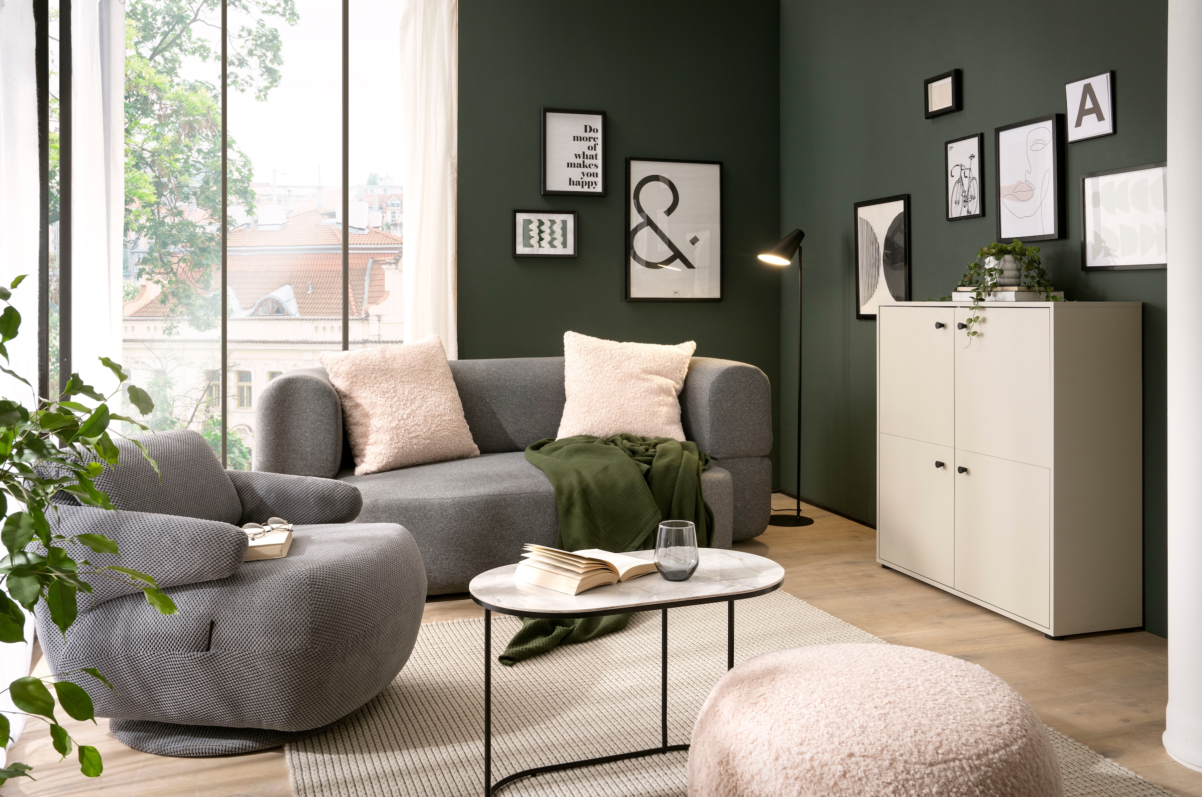 Schildmeyer Hochkommode »Lovund, Breite 98 cm«, Türscharniere mit Softclose-Funktion