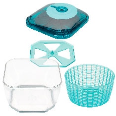 Genius Salatschleuder »Nicer Dicer Chef Pro Salatschleuder, Set 4-tlg.« 4 in 1: Waschen, Schleudern, Abgießen und Servieren – alles in einem