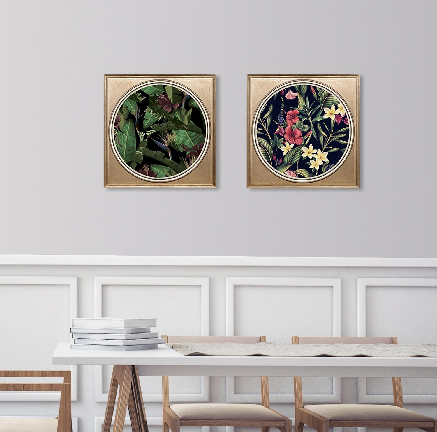 queence Acrylglasbild »Tropische Pflanzen II«, Blumen-Blumenbilder-Kunst-Pflanzen-Pflanzenbilder-Gemälde, Fine Art-Print in Galeriequalität