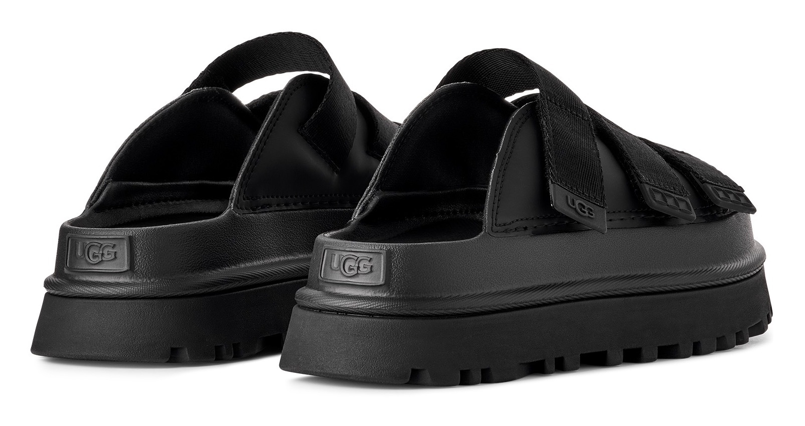 UGG Pantolette »GOLDENGLOW SLIDE«, Plateauschuh, Sandale, Flats mit Fußbett