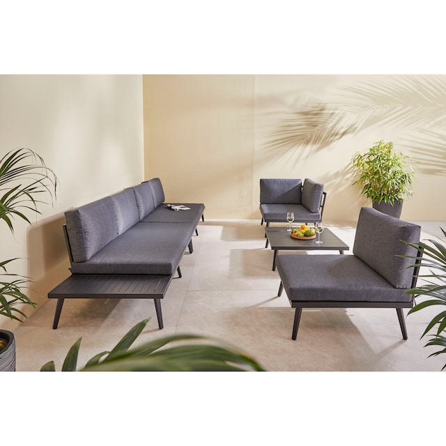 KONIFERA Shop »Denver«, tlg., Aluminium), Online (Set, OTTO stellbar im 14 individuell Gartenlounge-Set