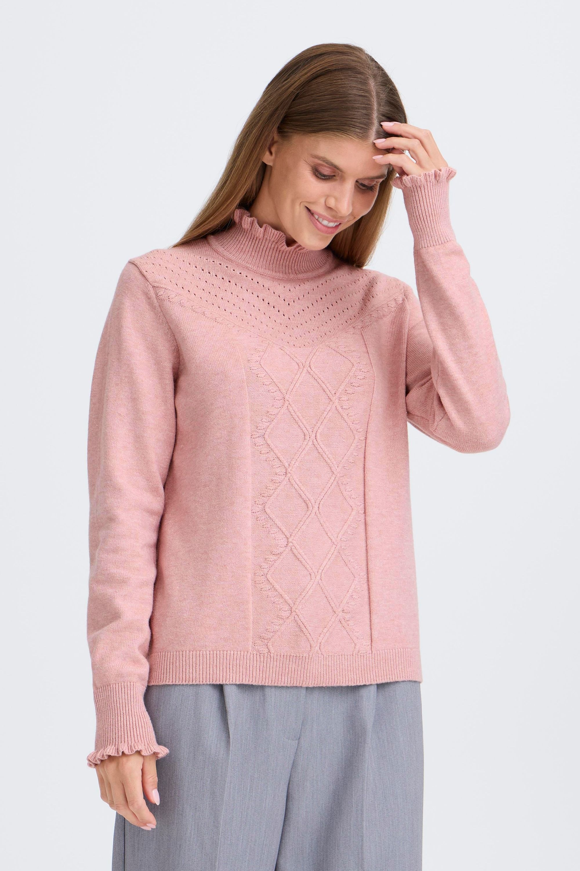 OXMO Strickfleece-Pullover »Strickpullover OXBMMNERA ONECK JUMPER«