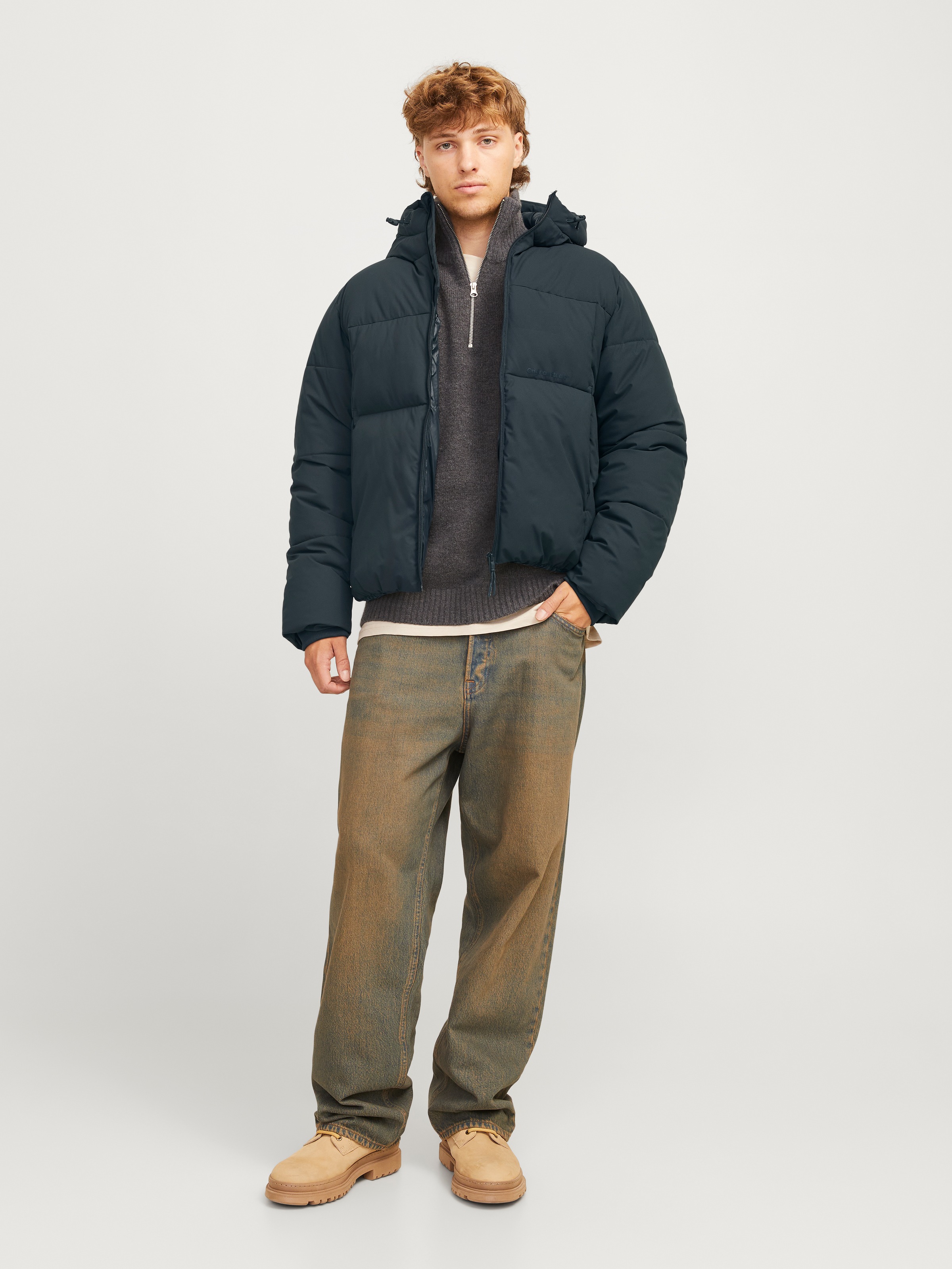 Jack & Jones Steppjacke »JORVESTERBRO PUFFER JACKET AW24 SN«, mit Kapuze