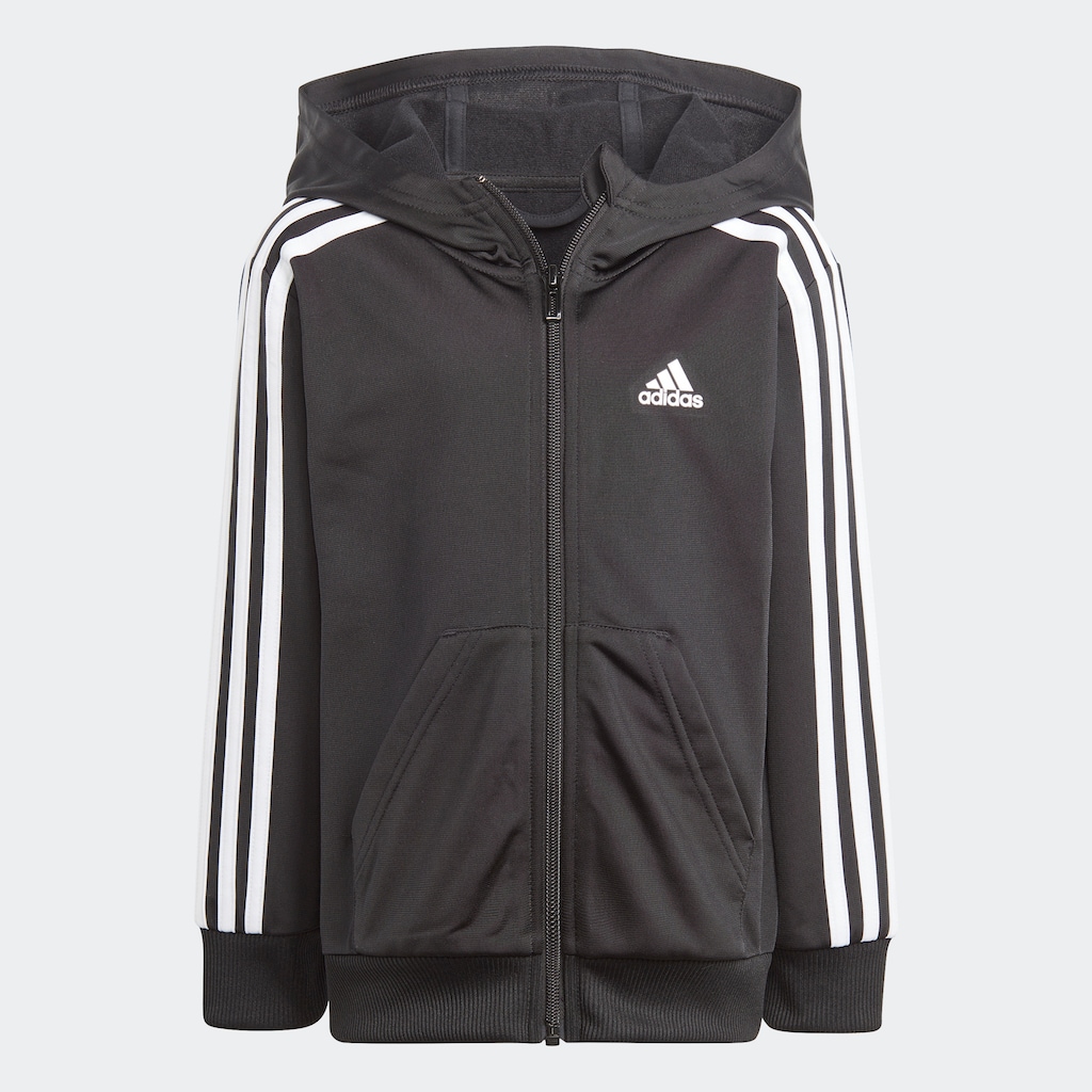 adidas Sportswear Trainingsanzug »ESSENTIALS 3-STREIFEN SHINY«, (2 tlg.)