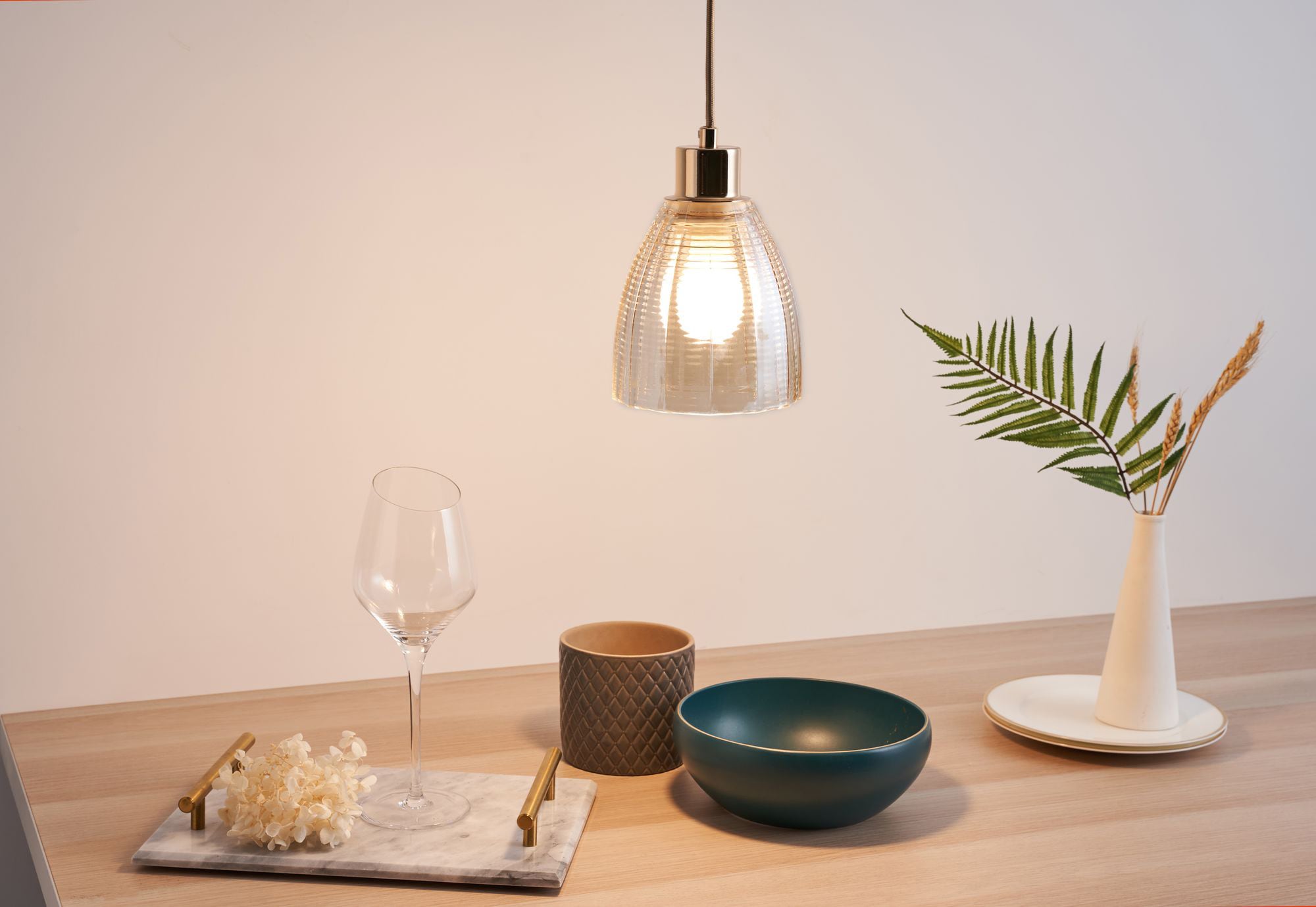 Pauleen Pendelleuchte »Gleaming Gold«, 19 flammig, Leuchtmittel E27 | ohne Leuchtmittel, E27, Glas