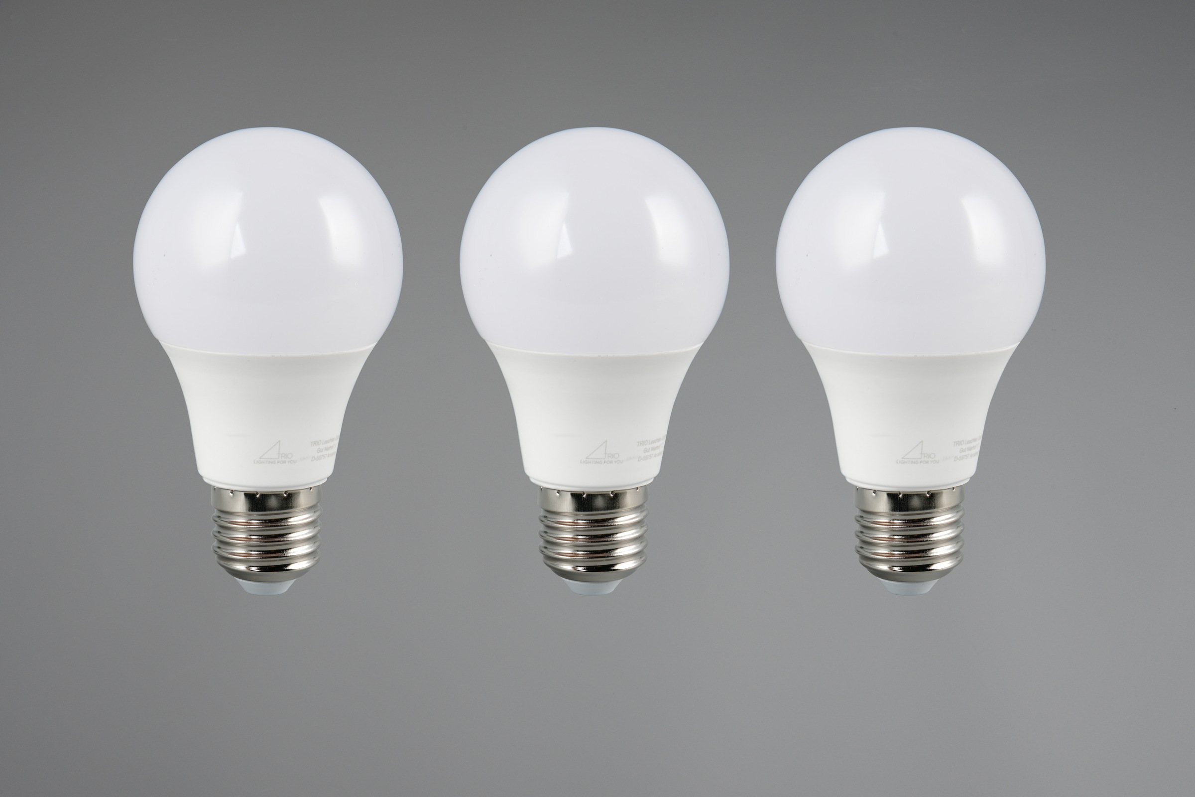 TRIO Leuchten LED-Leuchtmittel »Leuchtmittel Set E27« E27 3 Stk. Warmweiß 3er Set Leuchtmittel E27 Fassung, Glühbirne E27 LED warmweiß