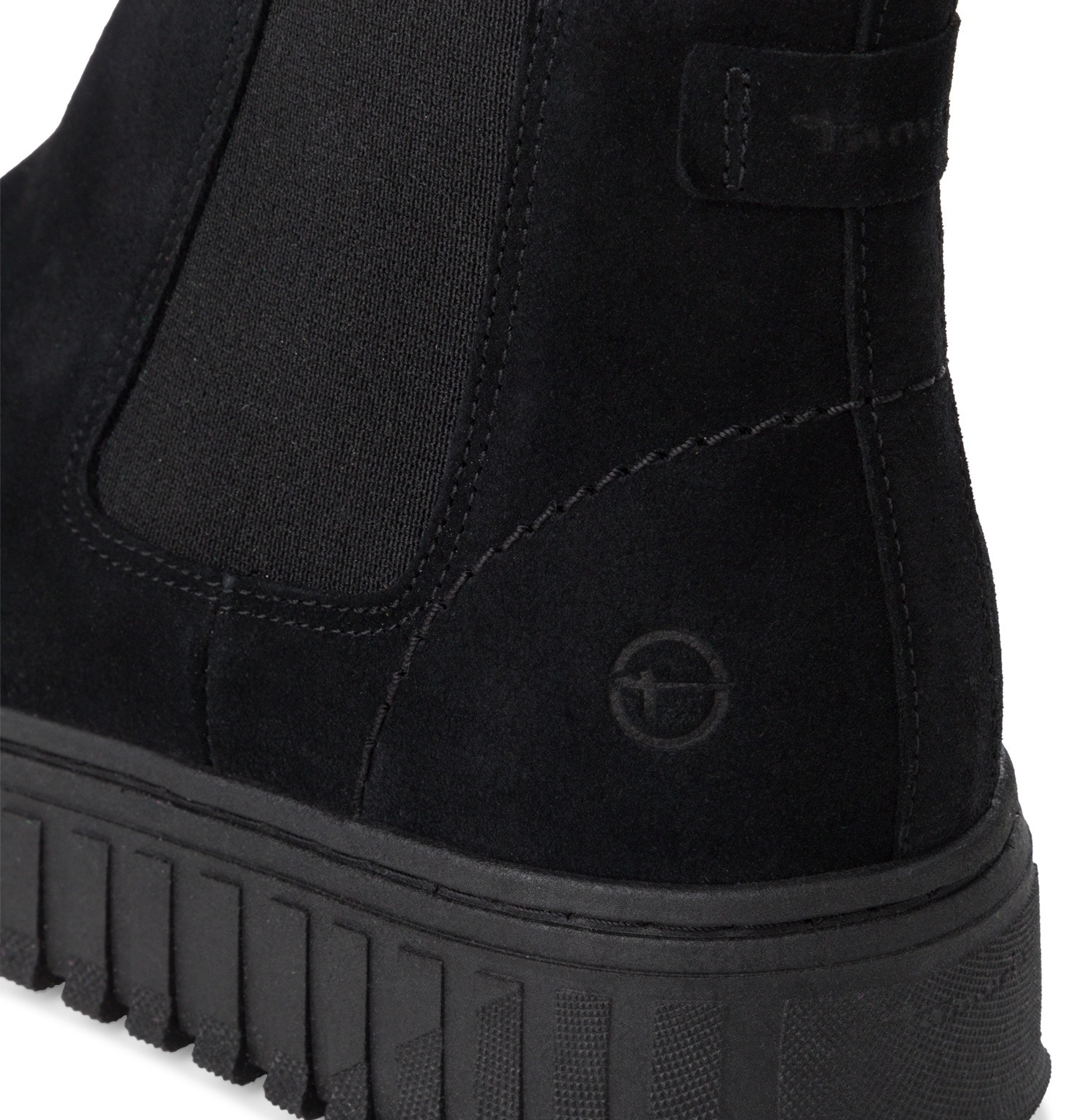 Tamaris Chelseaboots, Plateau, Stiefelette, Boots mit beidseitigem Stretcheinsatz