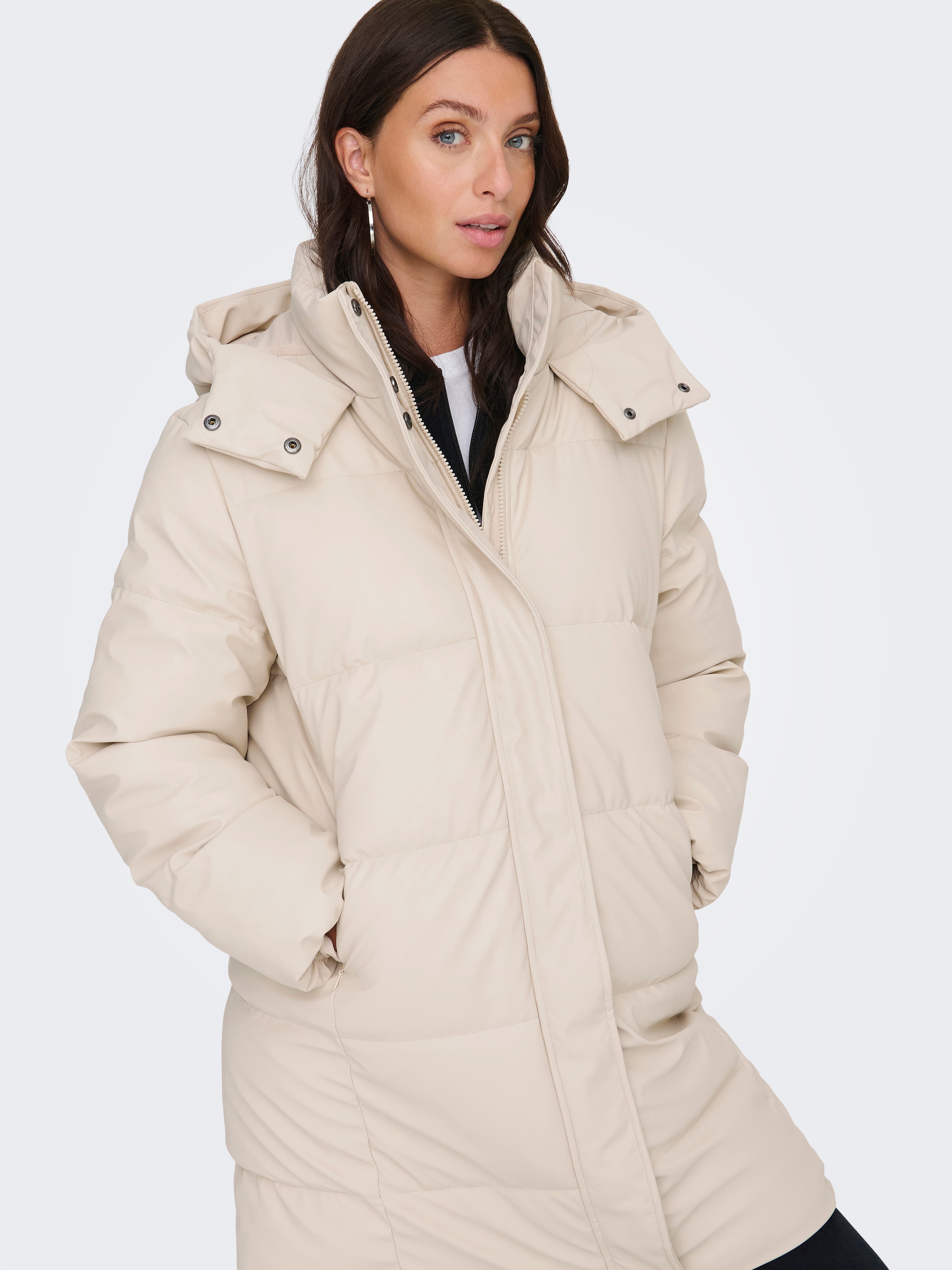 ONLY Steppmantel »ONLAGNES COATED PUFFER COAT OTW«