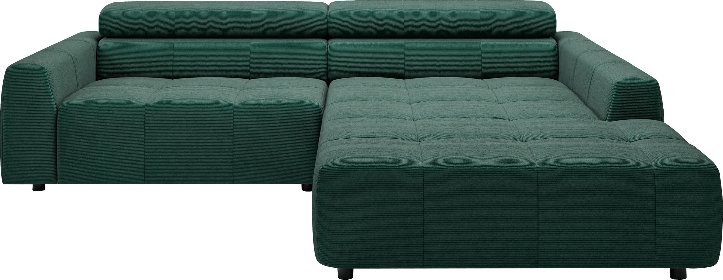 3C Candy Ecksofa »Denver auch mit Cord- und Easy care-Bezug, Kopfteilverstellung L-Form«, wahlweise. mit motorischer Sitztiefenverstellung