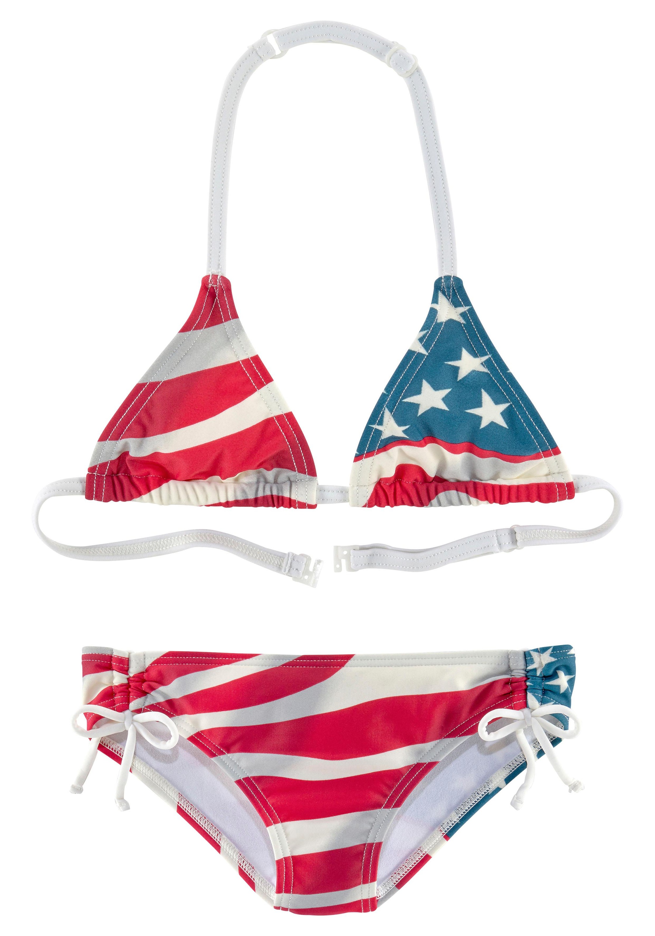 Homeboy Triangel-Bikini, im Design der USA-Flagge